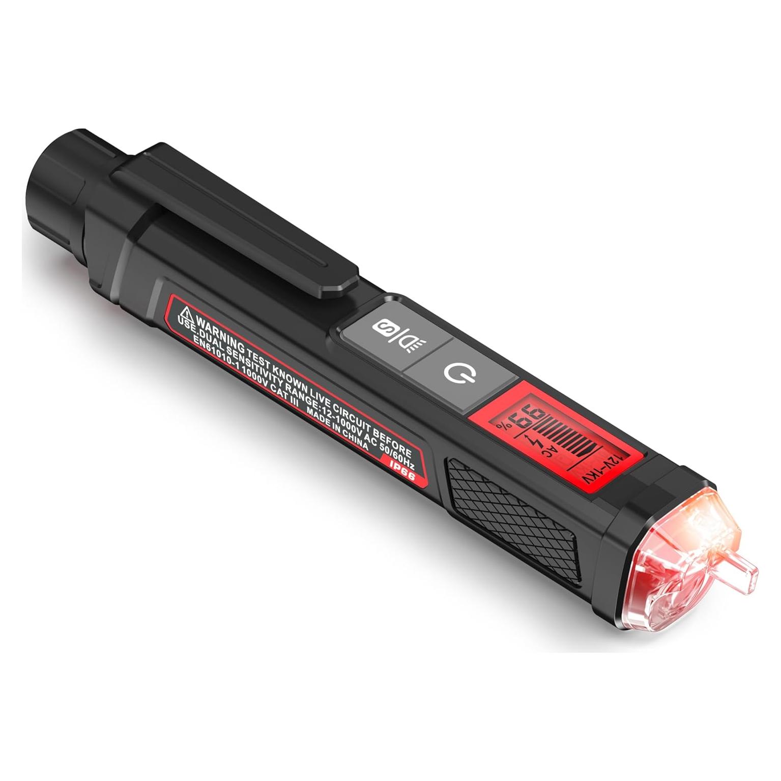 Probador de Voltaje Sin Contacto KAIWEETS HT100s - Doble Rango AC 12-1000V