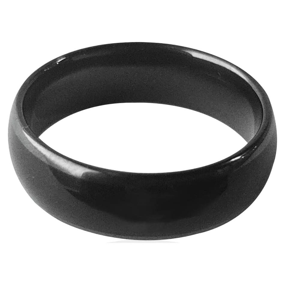 Anillo Inteligente NFC HECERE Cerámico Negro 6mm Tipo 2