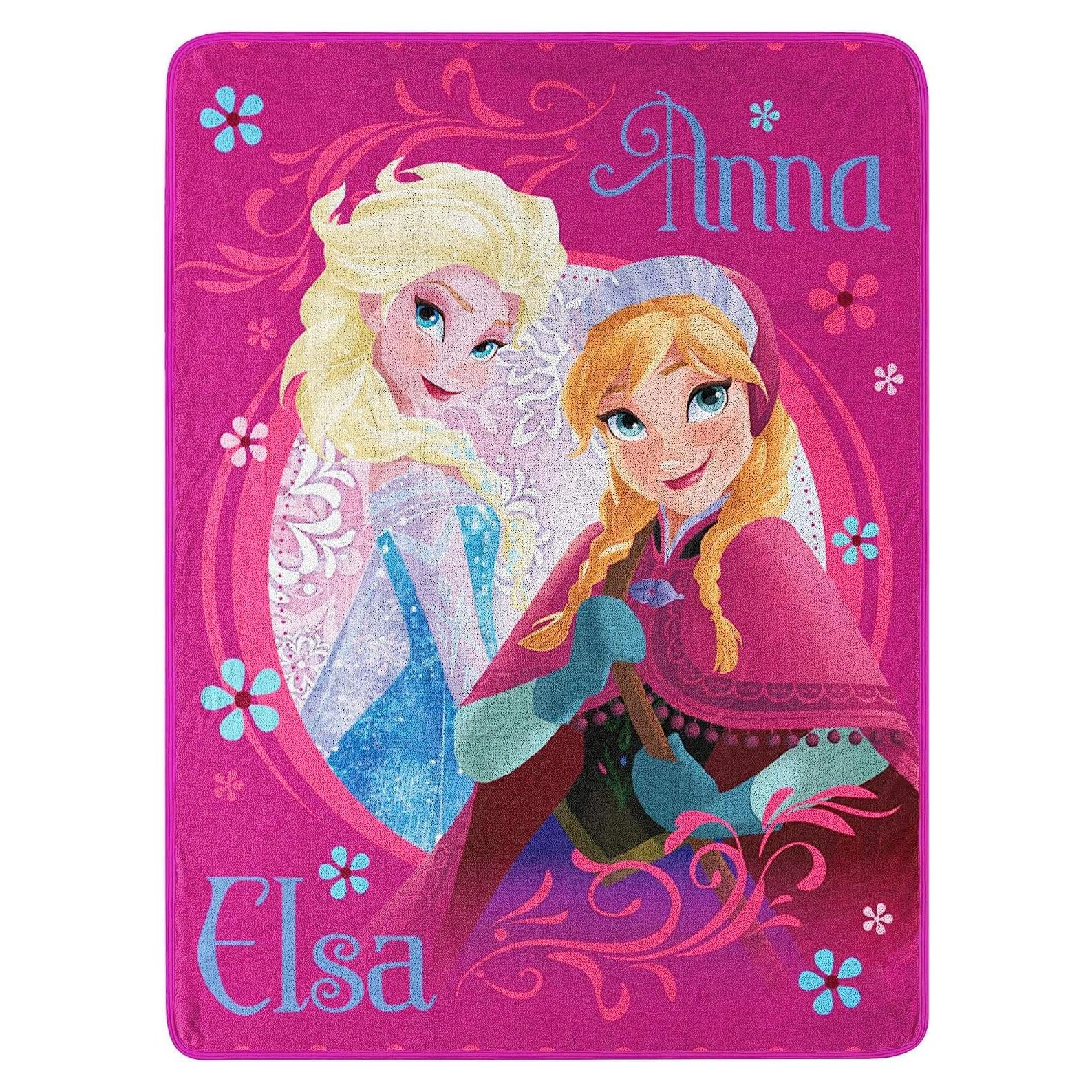 Manta de Micro Raschel Congelada Disney Hermanas Queridas 116.8x152.4cm