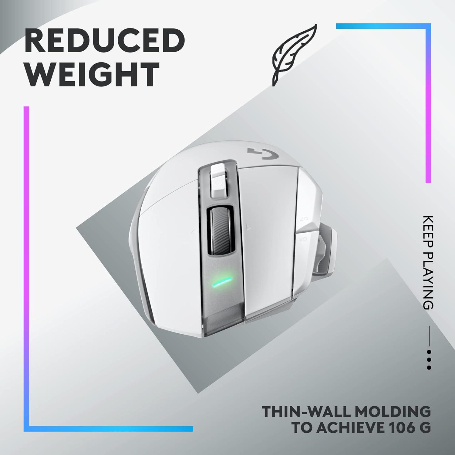 Ratón Gaming Inalámbrico Logitech G502 X Plus RGB - Blanco