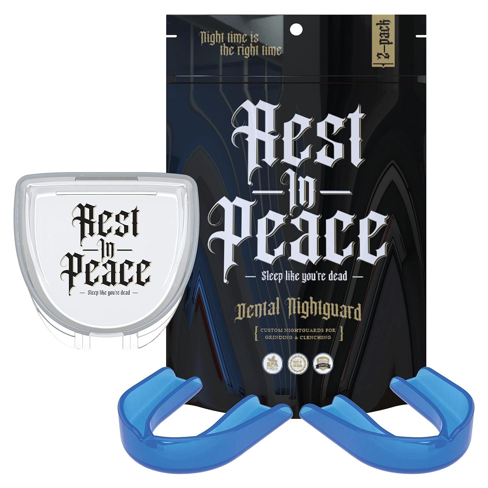 Protectores Bucales Moldables Descanso en Paz - 2 Unidades Azul