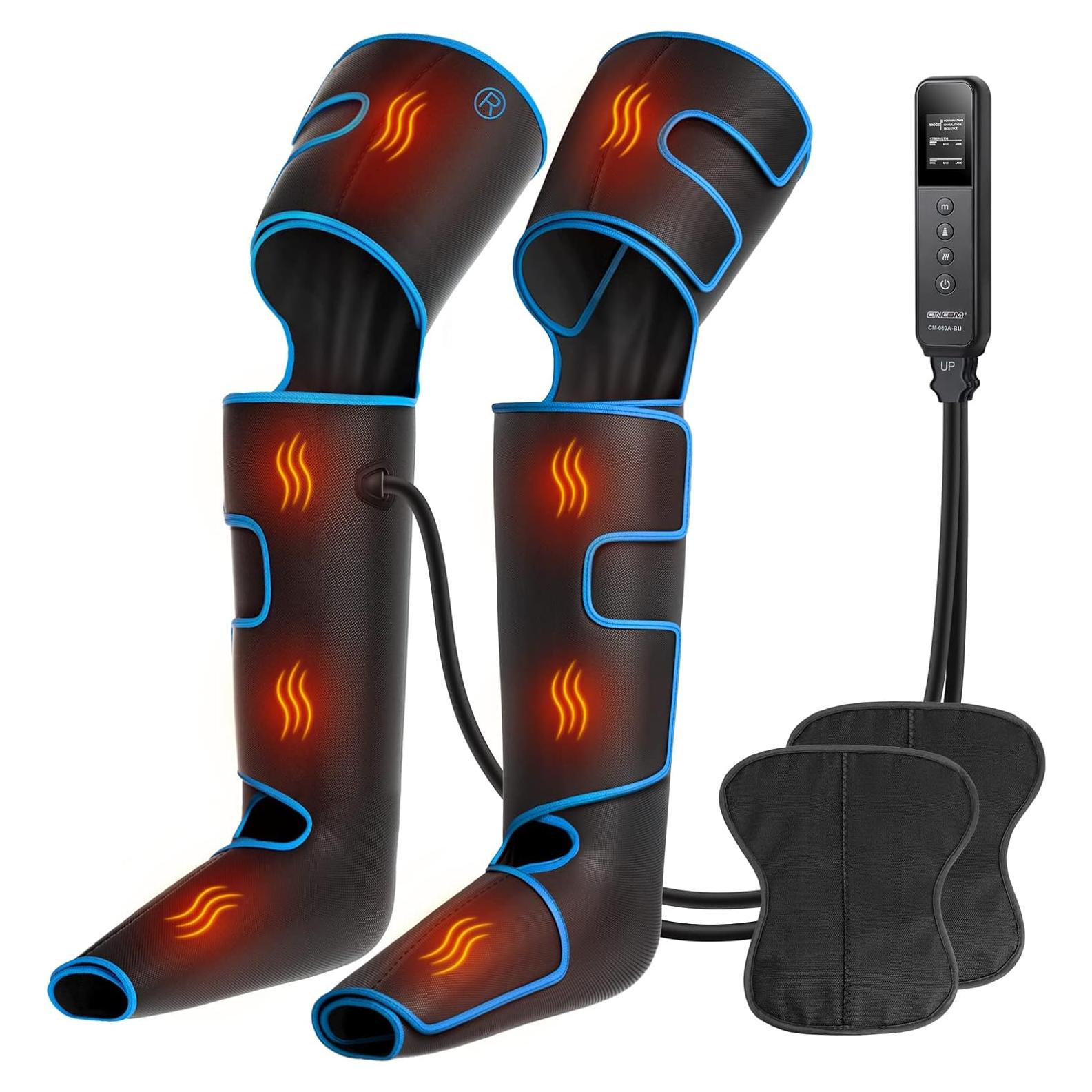 Masajeador de Piernas CINCOM CM-080A-BU con Calor y Compresión