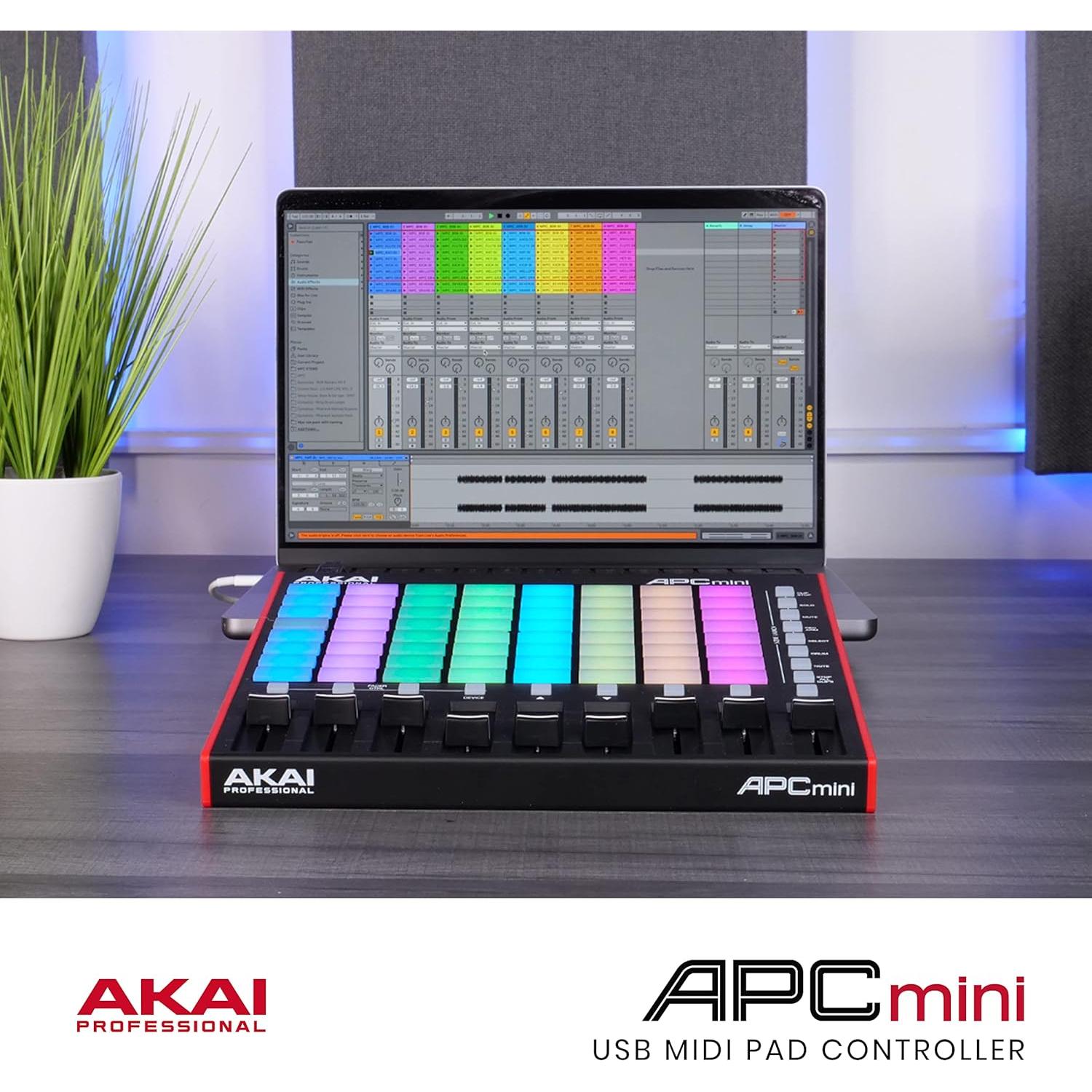 Controlador MIDI AKAI APC Mini MK2 64 Pads RGB USB