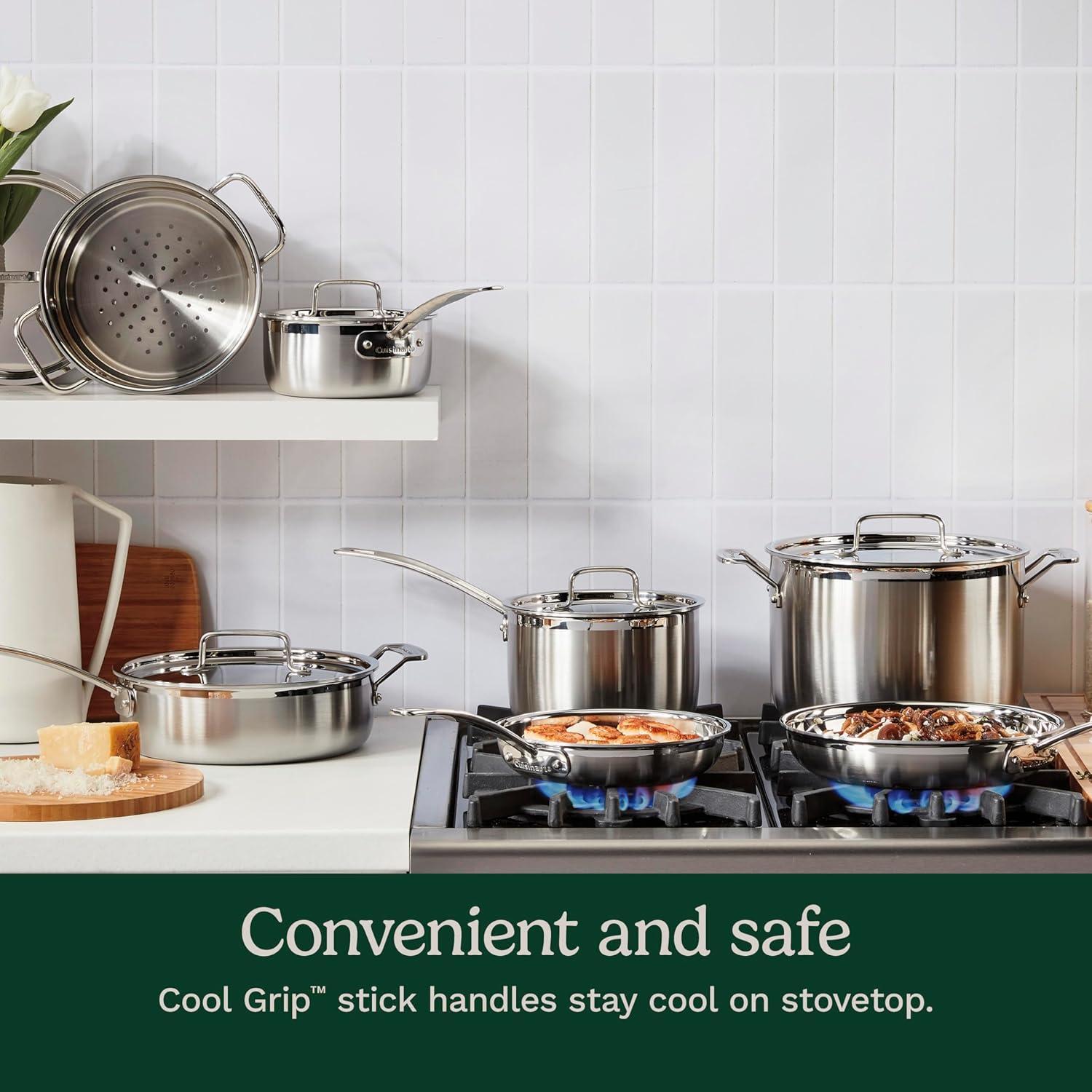 Juego de Utensilios de Cocina Cuisinart 12 Piezas Acero Inoxidable