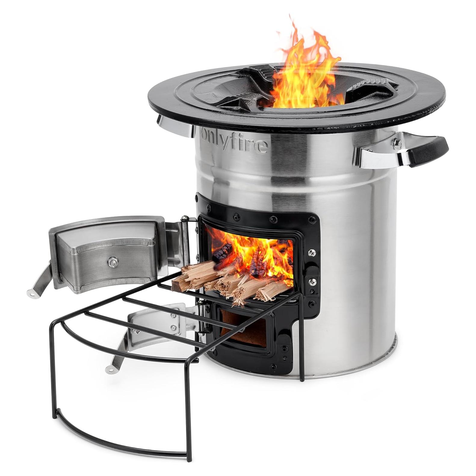 Estufa de Camping Onlyfire de Acero Inoxidable 32.3 cm