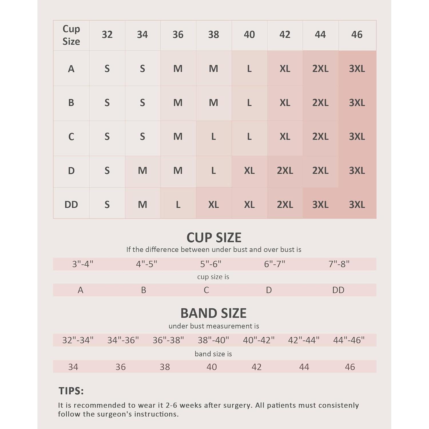 Sujetador Compresión Postquirúrgico FeelinGirl Mediano Piel