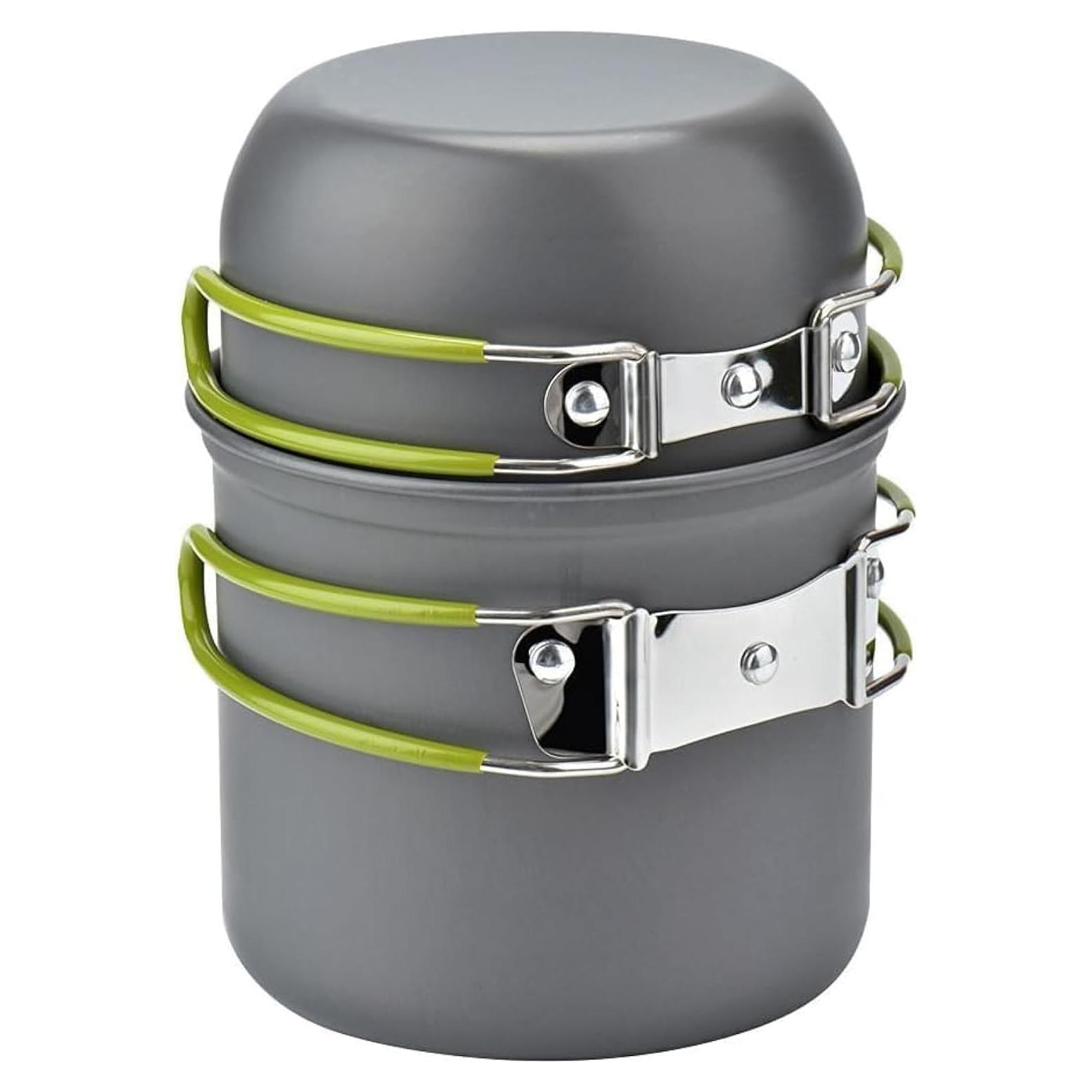 Juego de Utensilios de Cocina para Acampar Swiftrans Verde