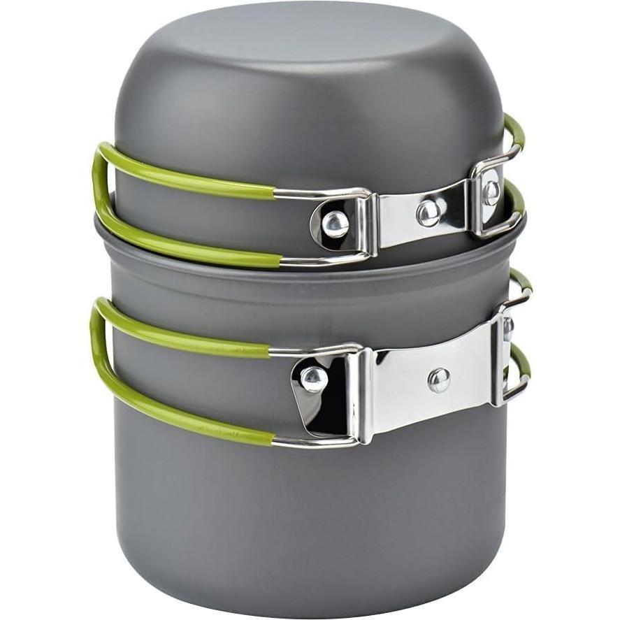 Juego de Utensilios de Cocina para Acampar Swiftrans Verde