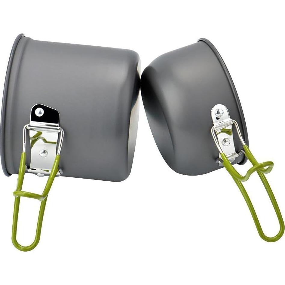 Juego de Utensilios de Cocina para Acampar Swiftrans Verde