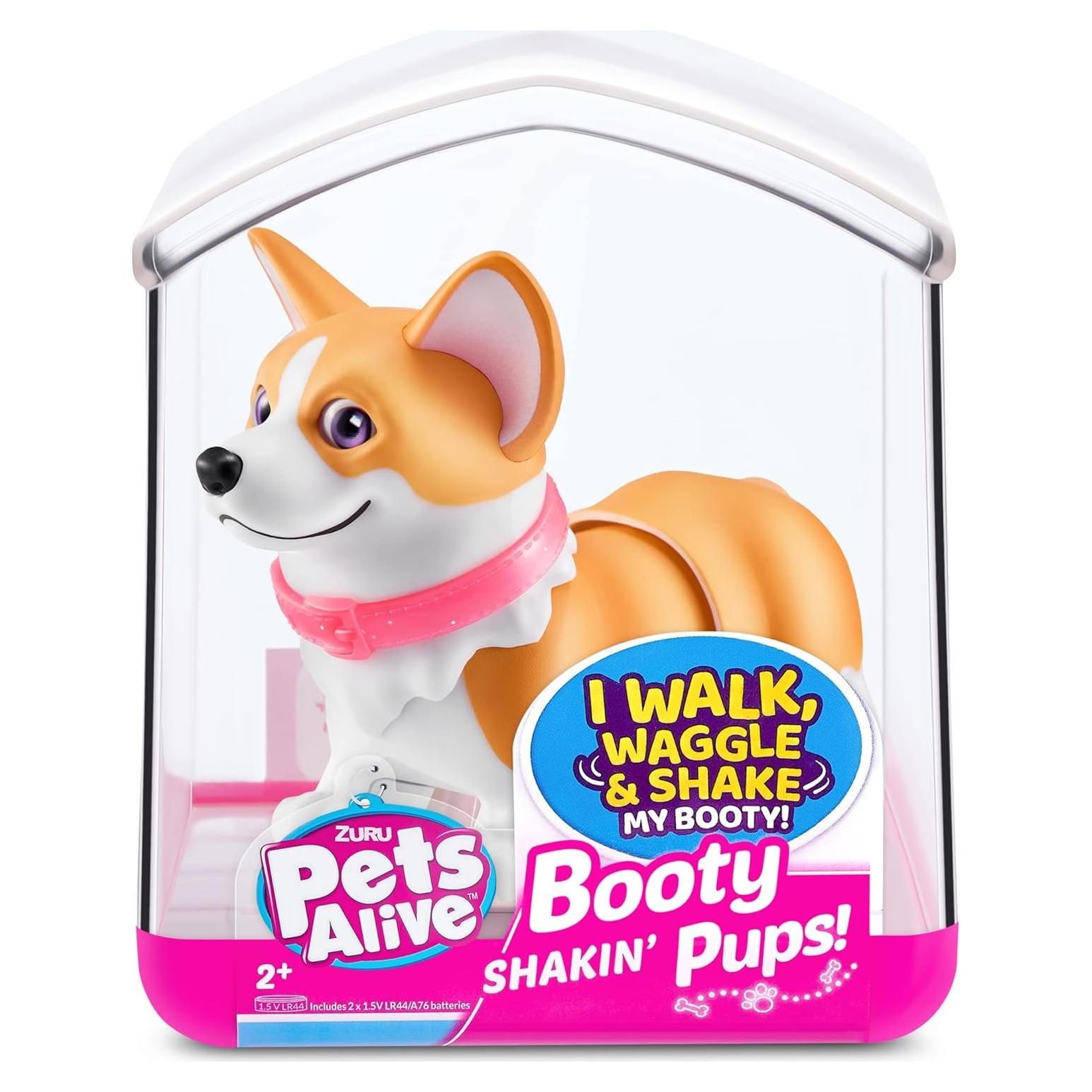 Cachorros Interactivos ZURU Corgi y Pug - Juguetes Mini 2 Piezas