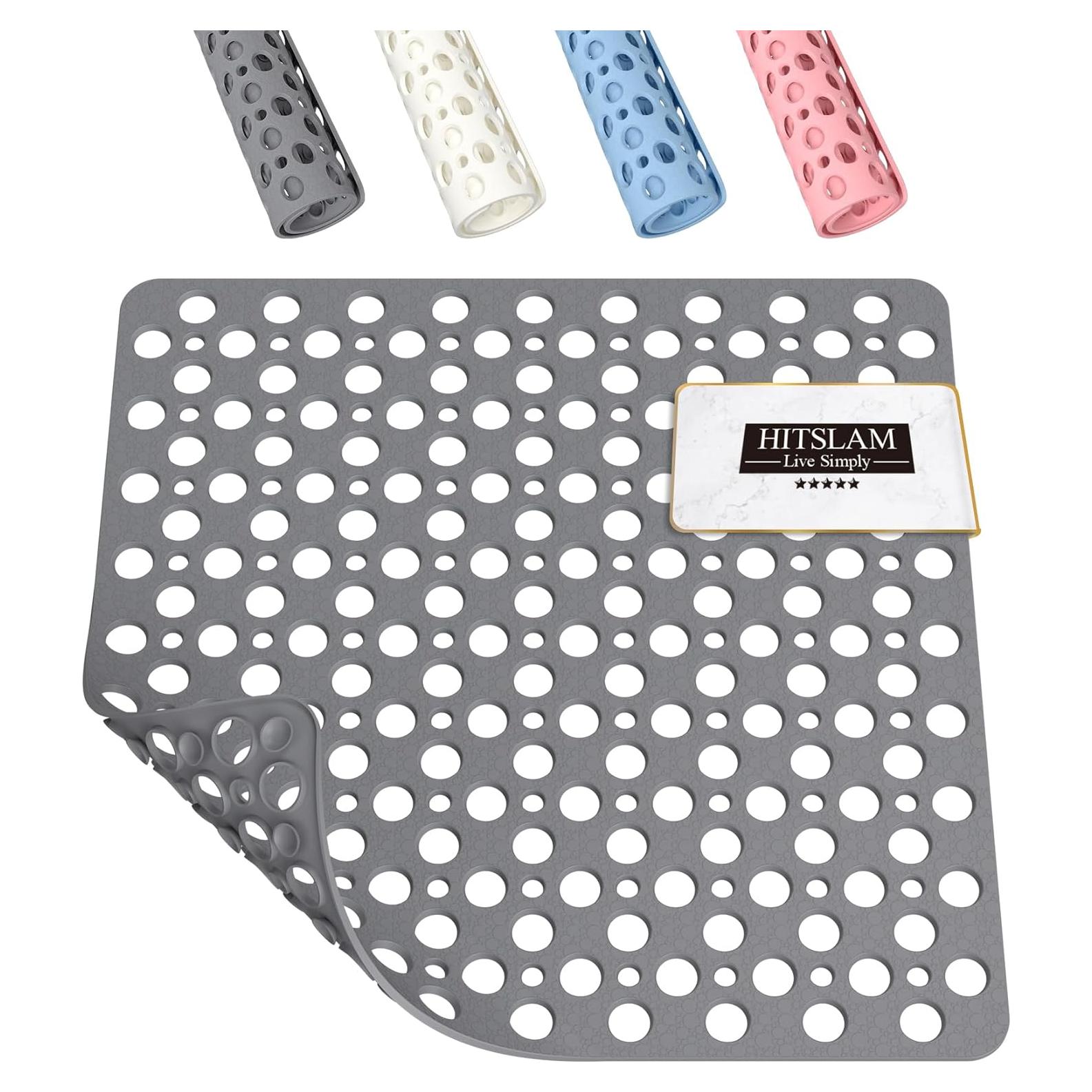Alfombrilla de Ducha Antideslizante HITSLAM 53x53 cm Gris