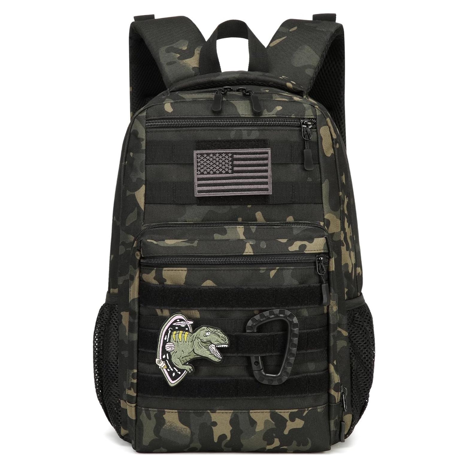 Mochila Táctica SunForMorning Niños 20L Camuflaje Negro