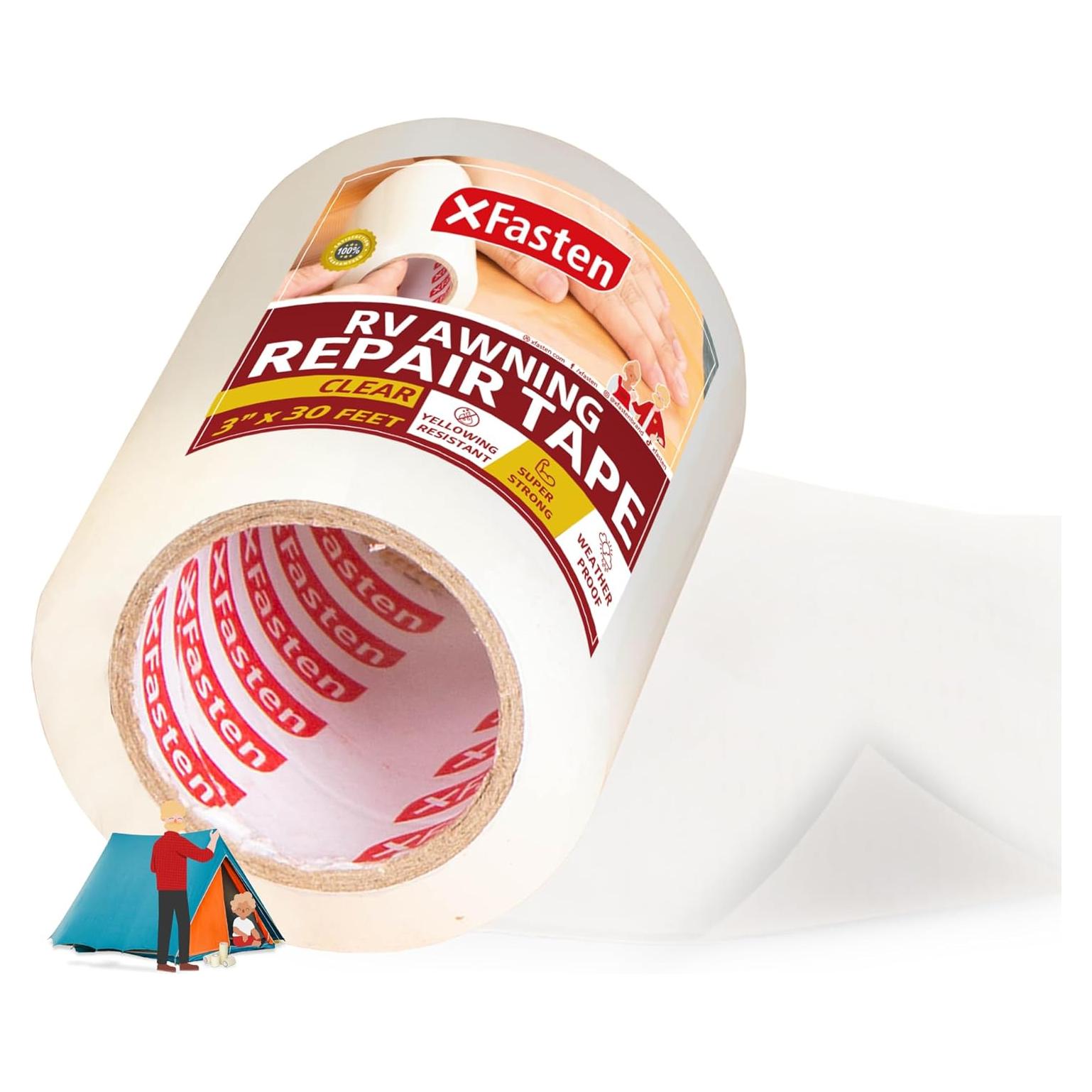 Cinta de Reparación Impermeable XFasten 7.62cm x 9.14m para Toldos