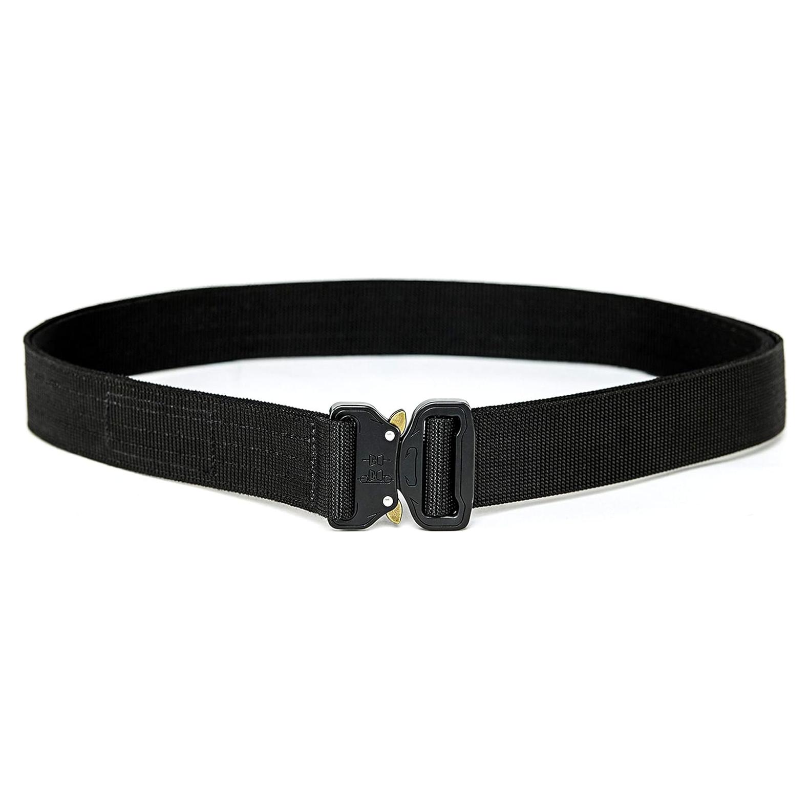 Cinturón EDC Wolf Tactical 1.5" Nylon Reforzado Negro