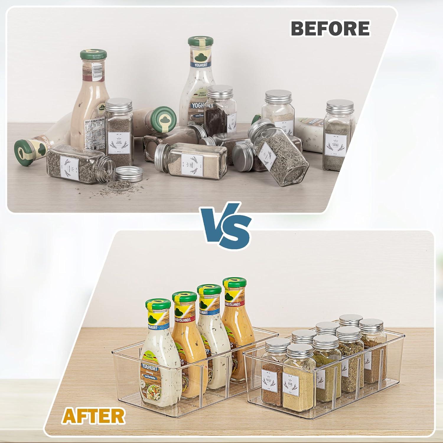 Organizadores de Alimentos Vtopmart 6 Paquete Plástico Transparente