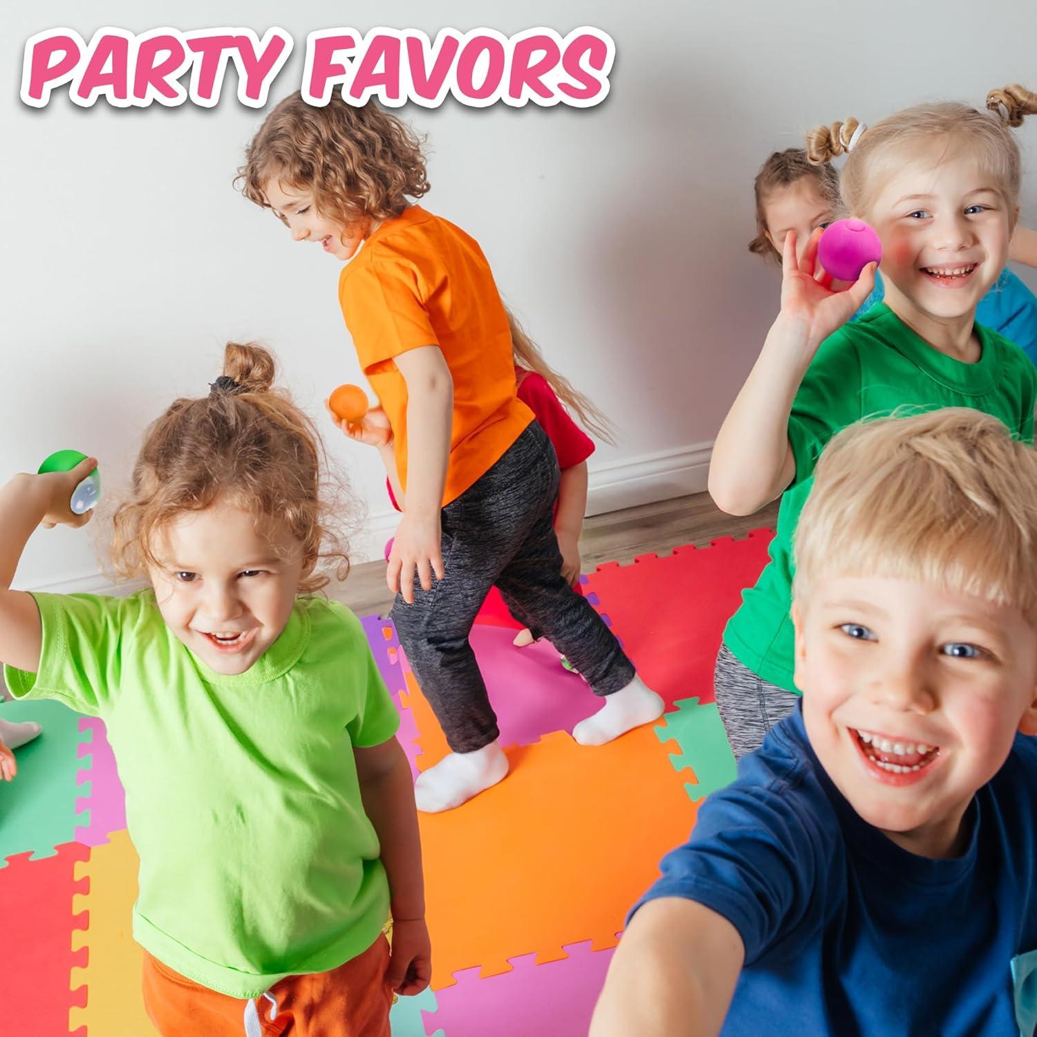 Pelotas Antiestrés Playbees 4PK - Juguetes Sensoriales 5.08 cm