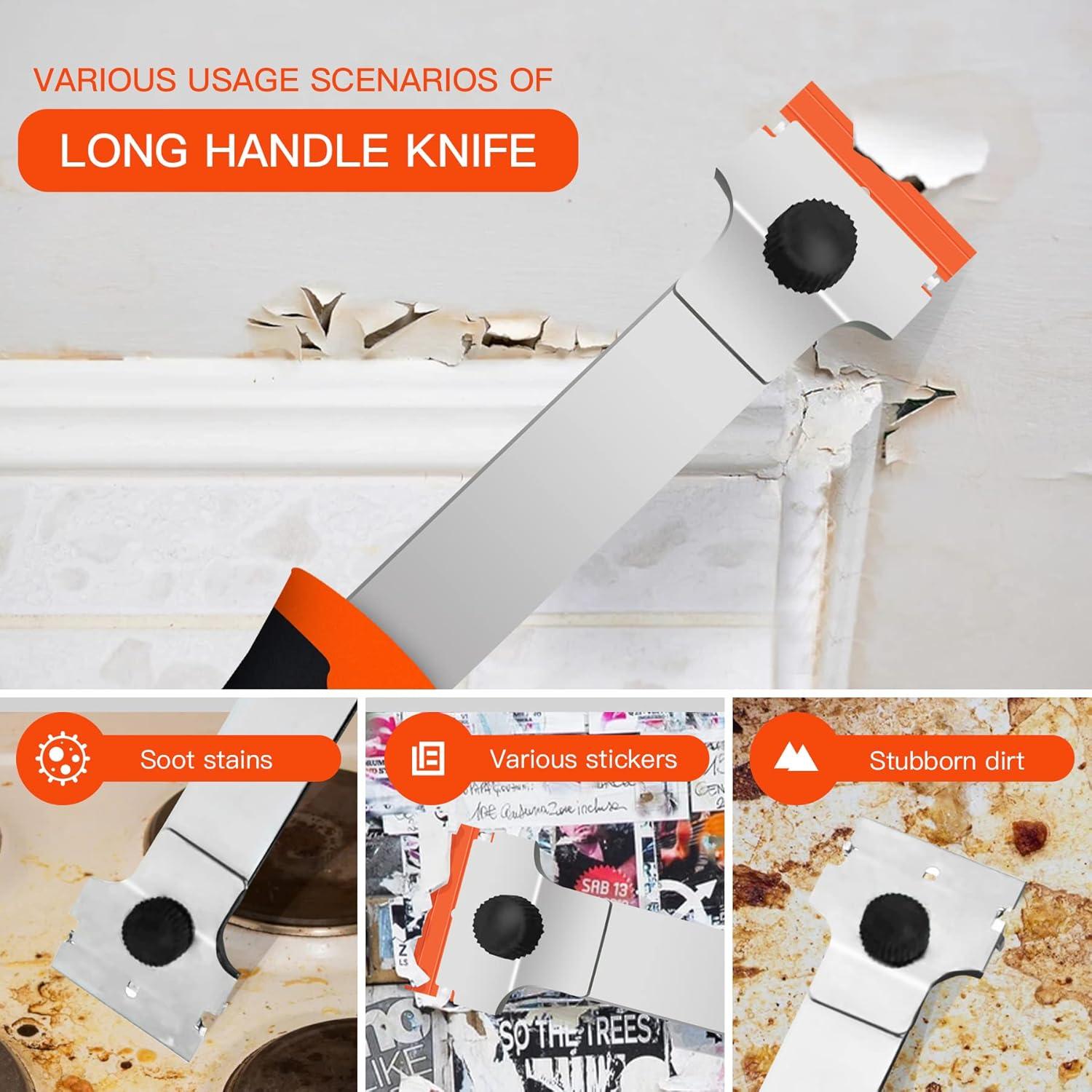 Raspador de Cuchilla DEKEones con Mango Largo y 10 Cuchillas