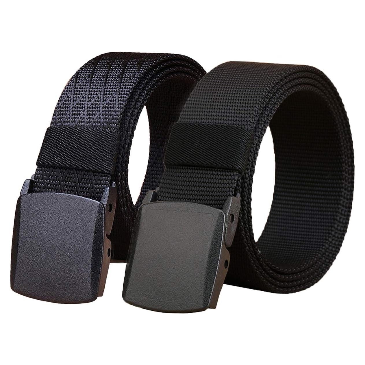 Cinturón Táctico Nylon WYuZe 2 Pack 3.81 cm Ajustable