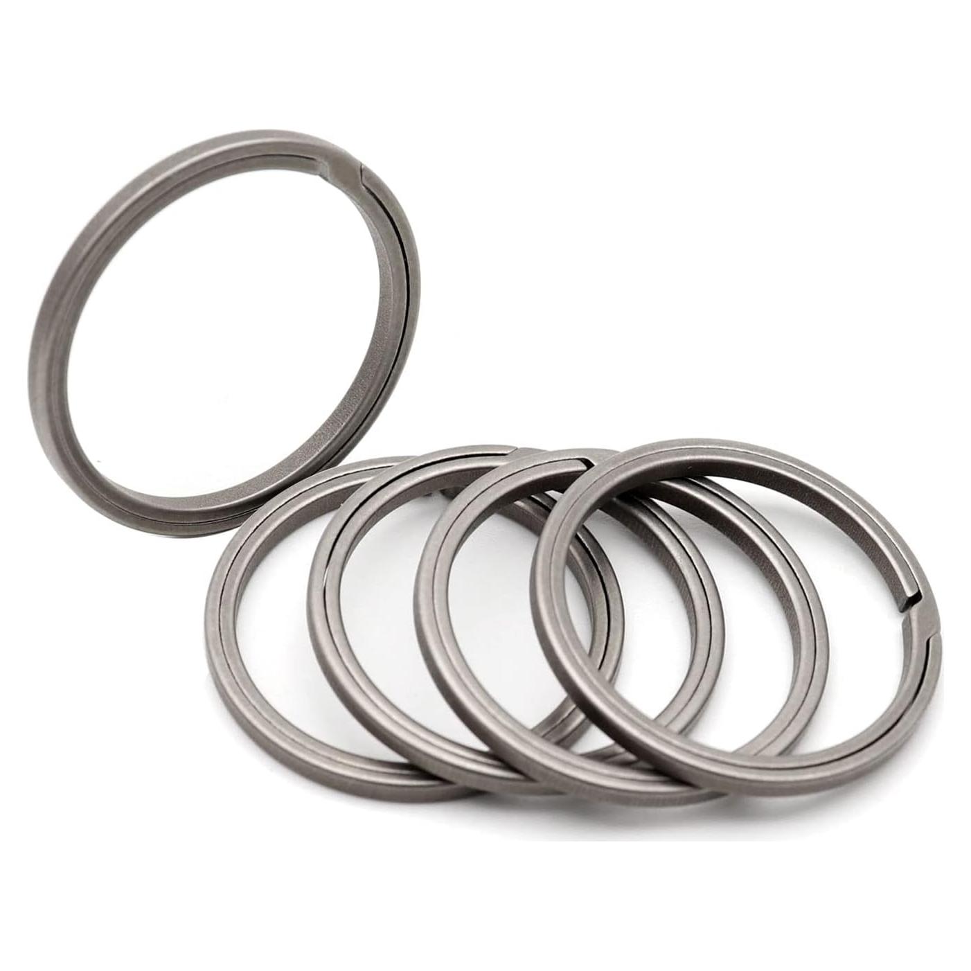 Anillos de Llave de Titanio Green Beret Medianos Ultra Livianos