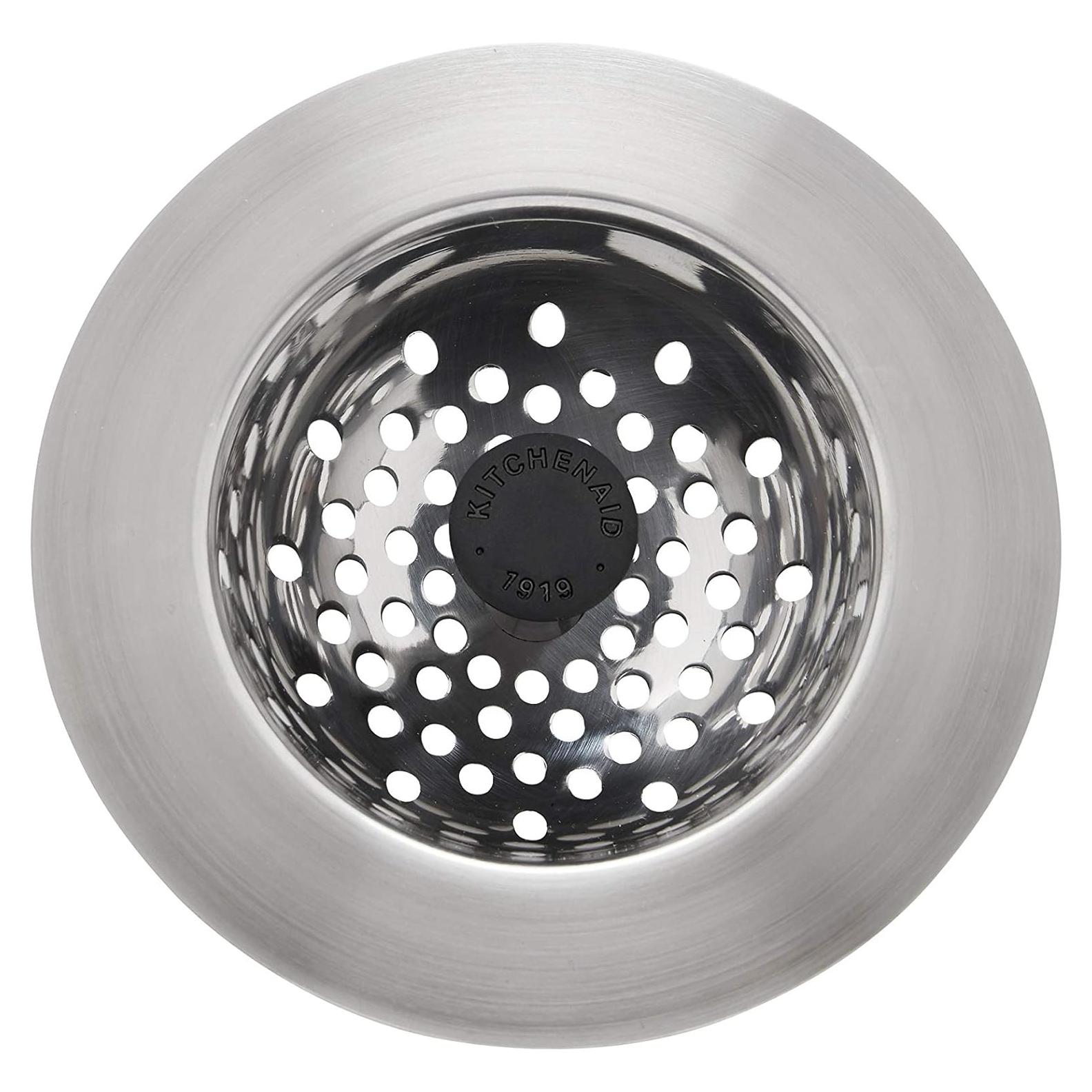 Colador de Acero Inoxidable KitchenAid para Fregadero Negro