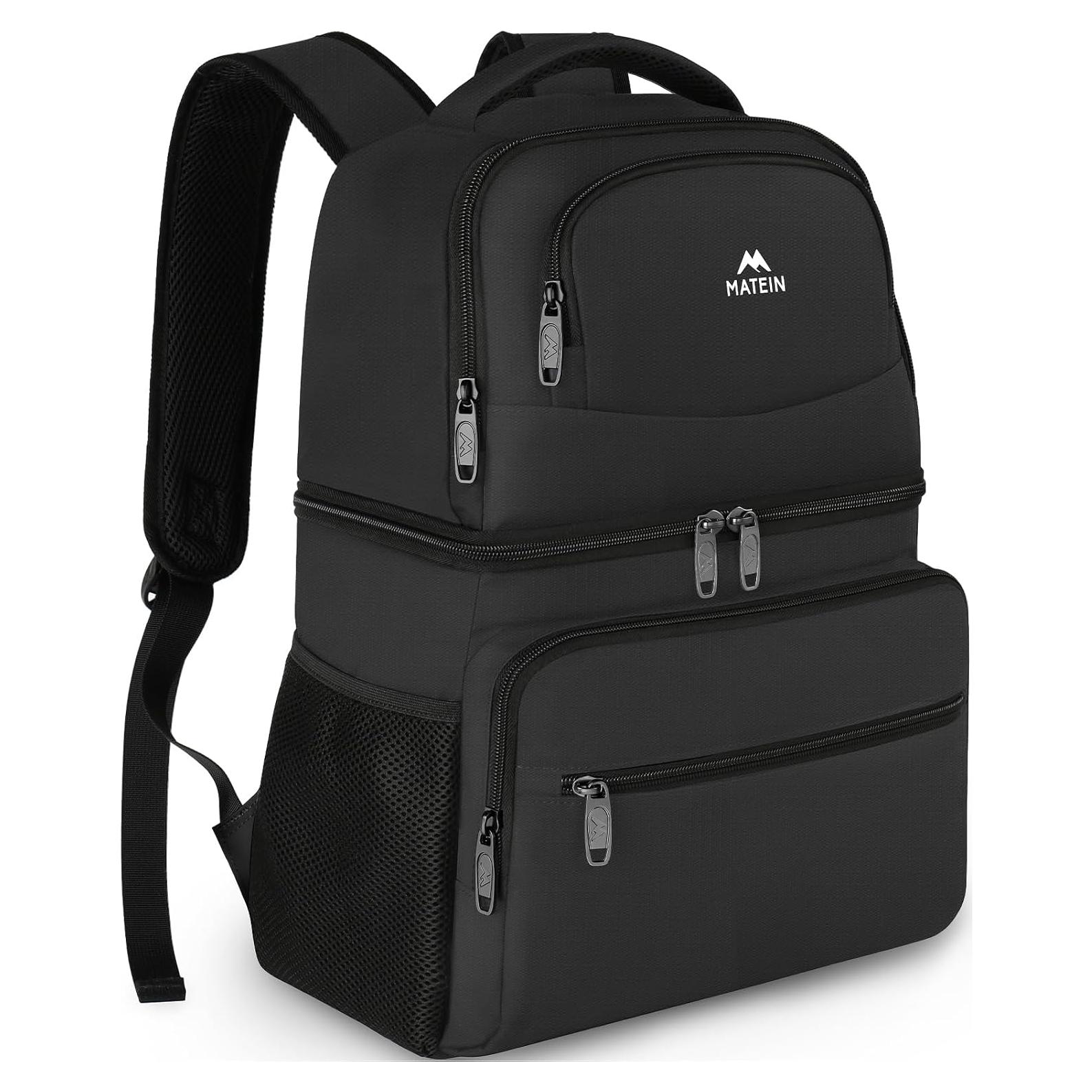 MATEIN Mochila Cooler Aislada 26 Latas Gris para Camping