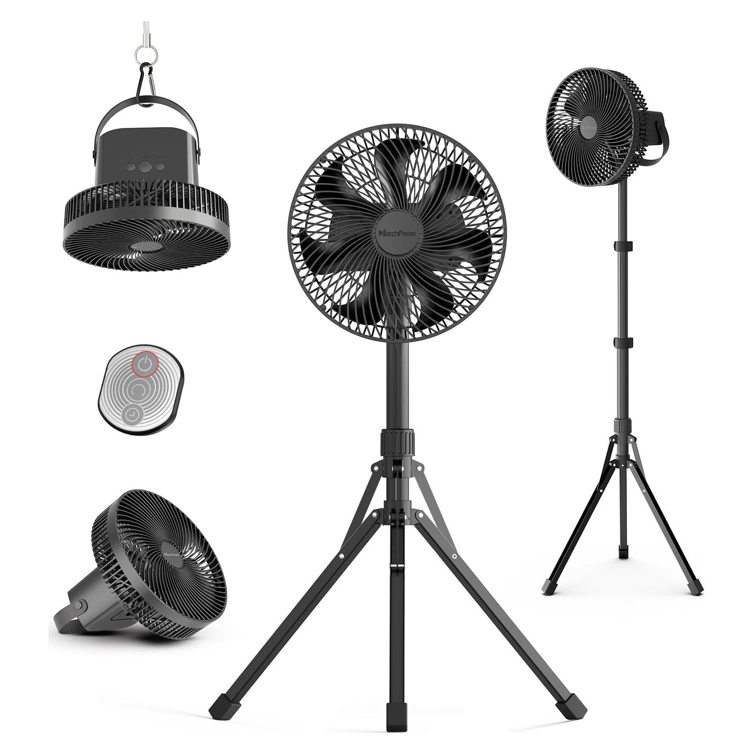 Ventilador de Camping Plegable Marchpower 10" Recargable 10000mAh