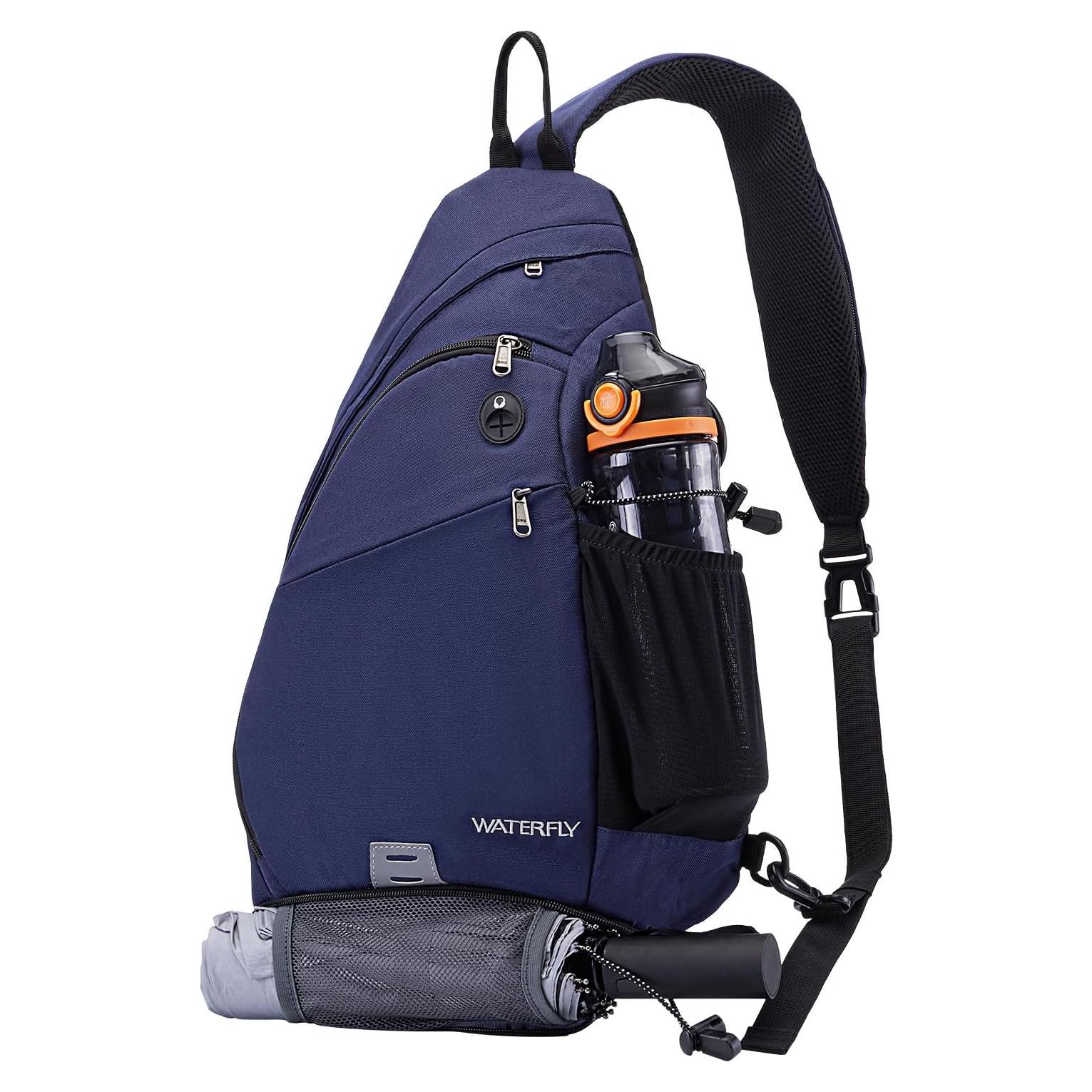 Mochila Cruzada WATERFLY AW06 18L Azul Multi-Compartimento