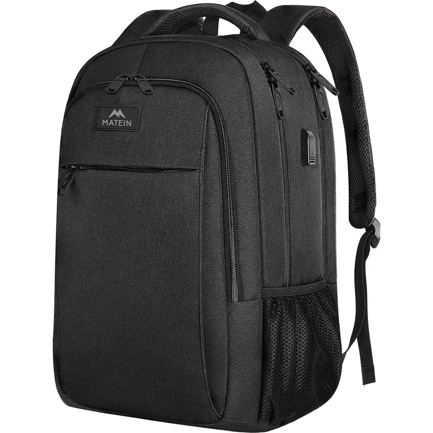 Mochila MATEIN para Laptop 15.6" USB Resistente al Agua