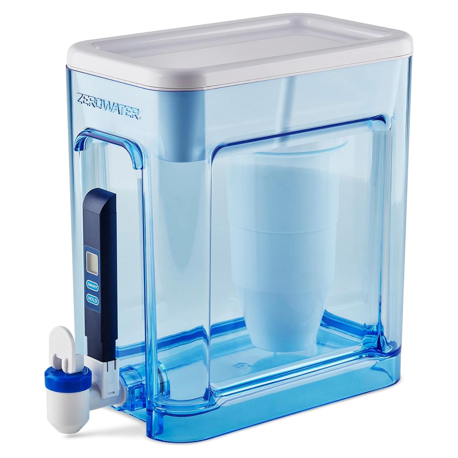 Dispensador de agua ZeroWater 22 tazas con medidor TDS
