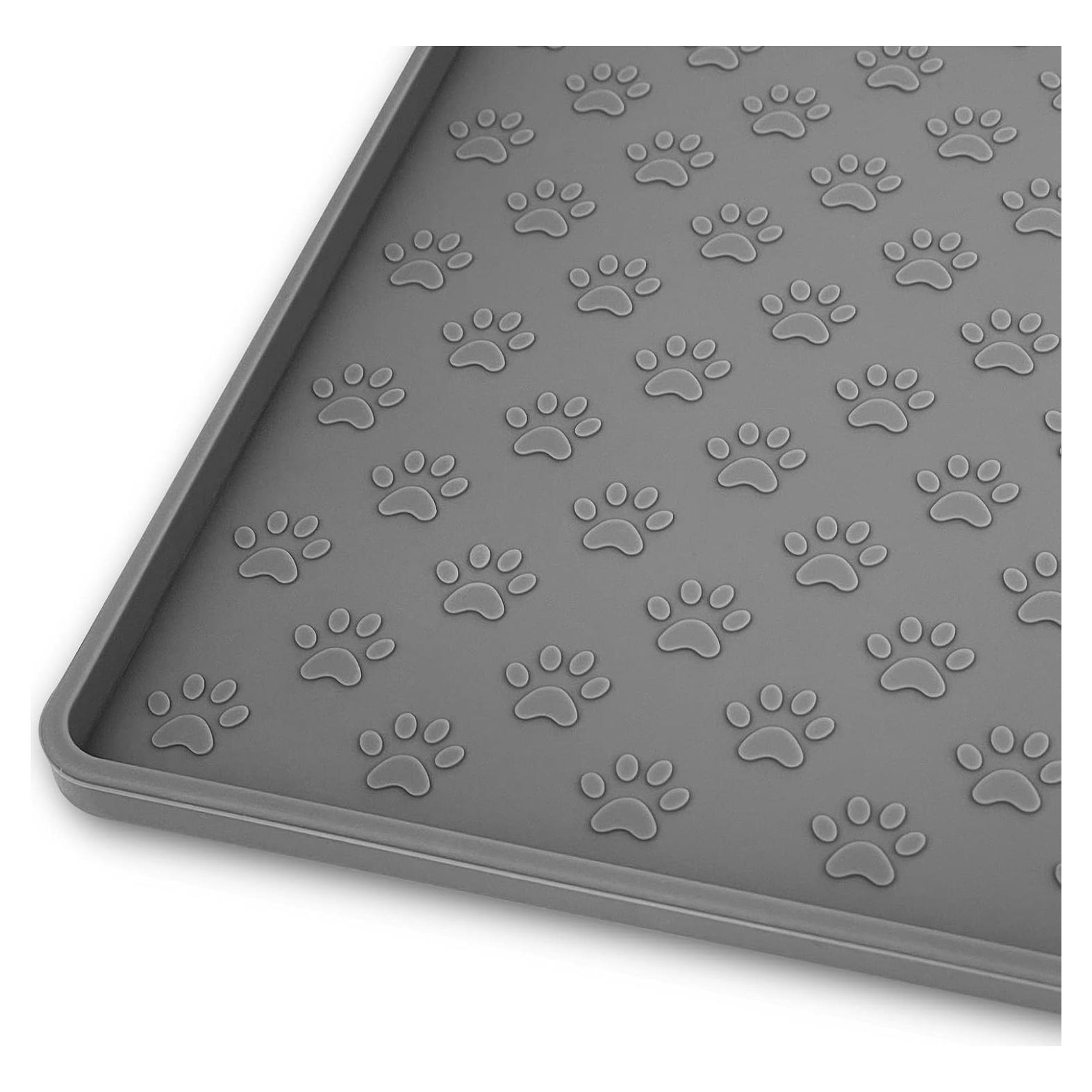 Alfombrilla para Mascotas Ptlom 45.72x30.48cm Gris Silicona