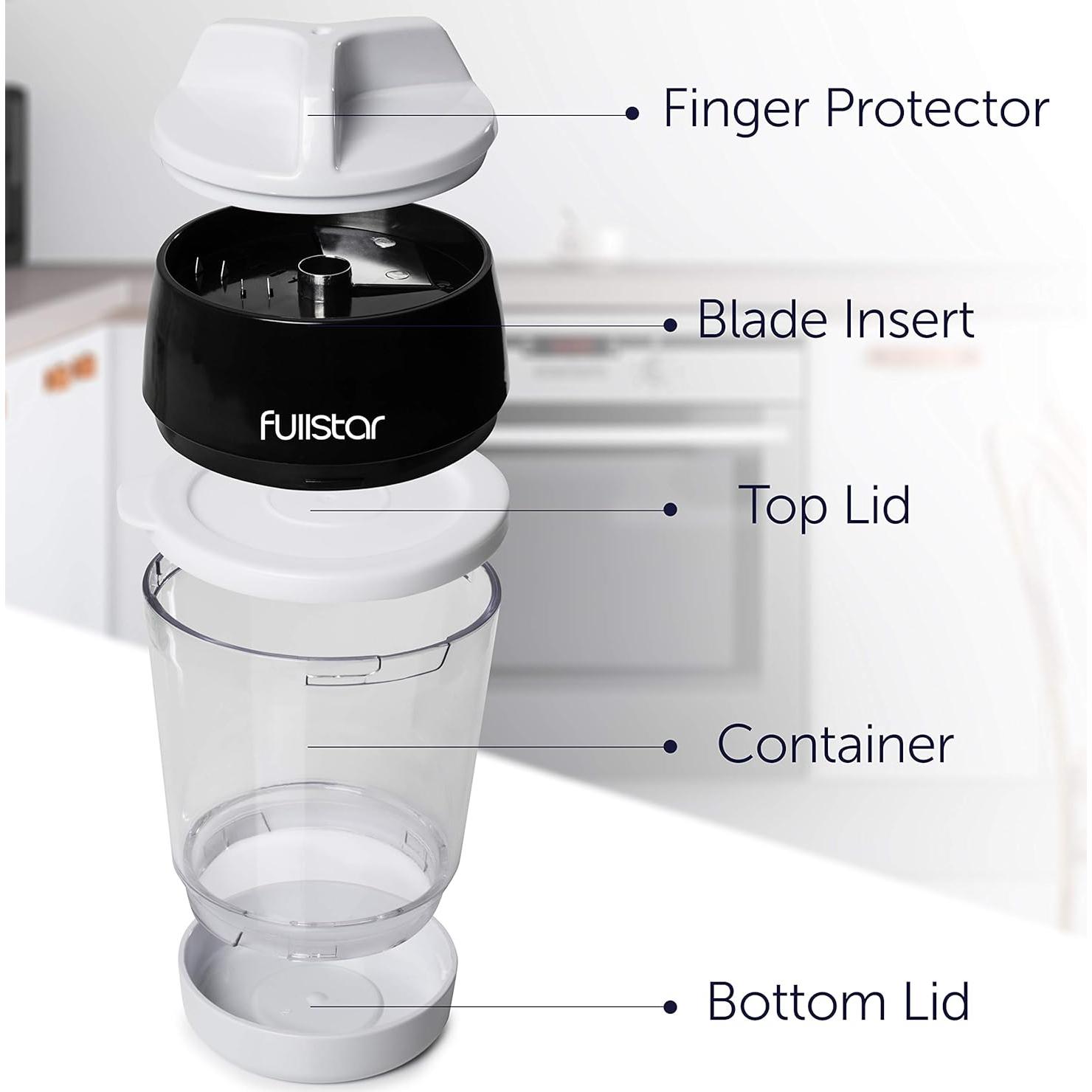 Cortador Mandolina Fullstar 4 en 1 Espiralizador de Verduras