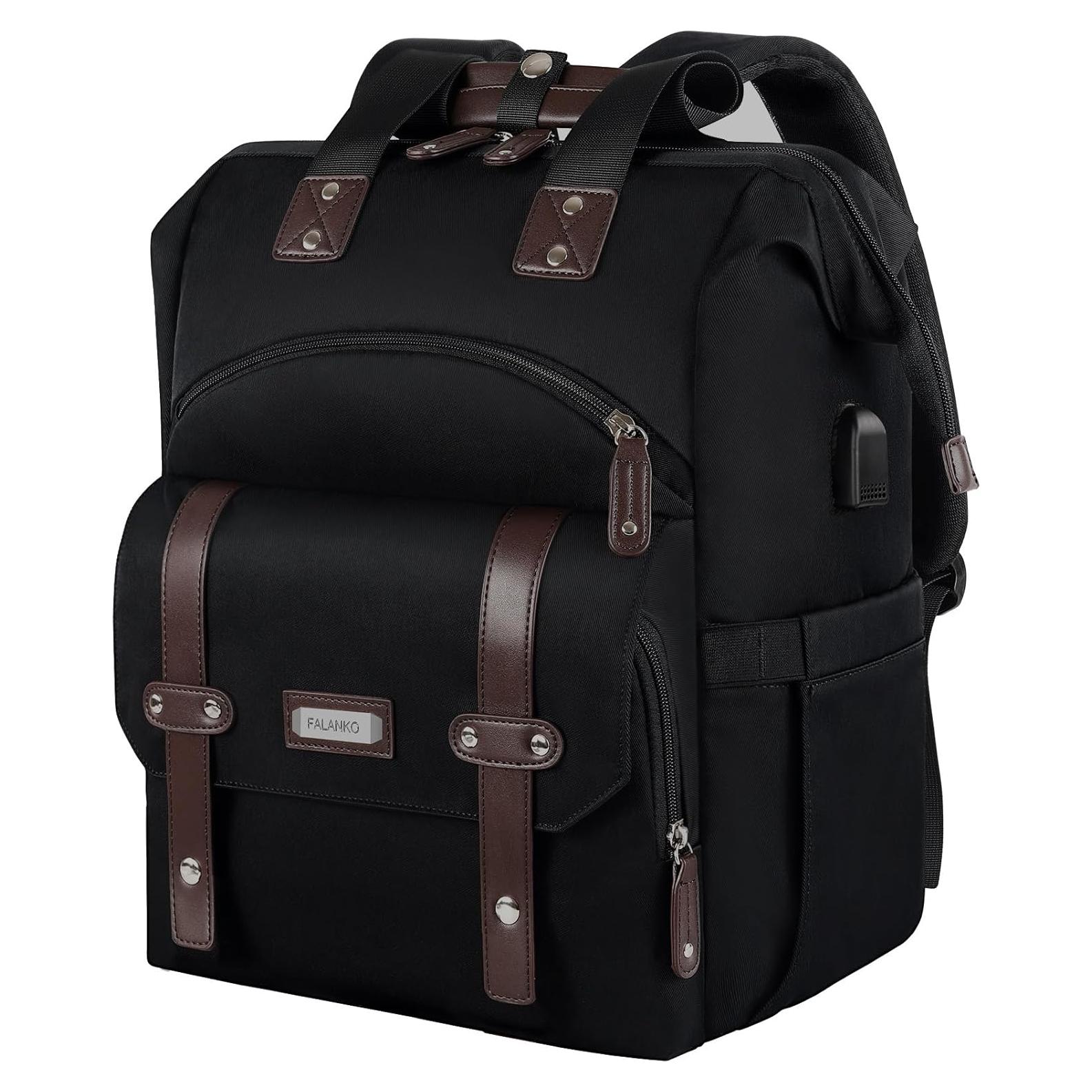 Mochila FALANKO para Laptop 15.6" Negra Resistente al Agua