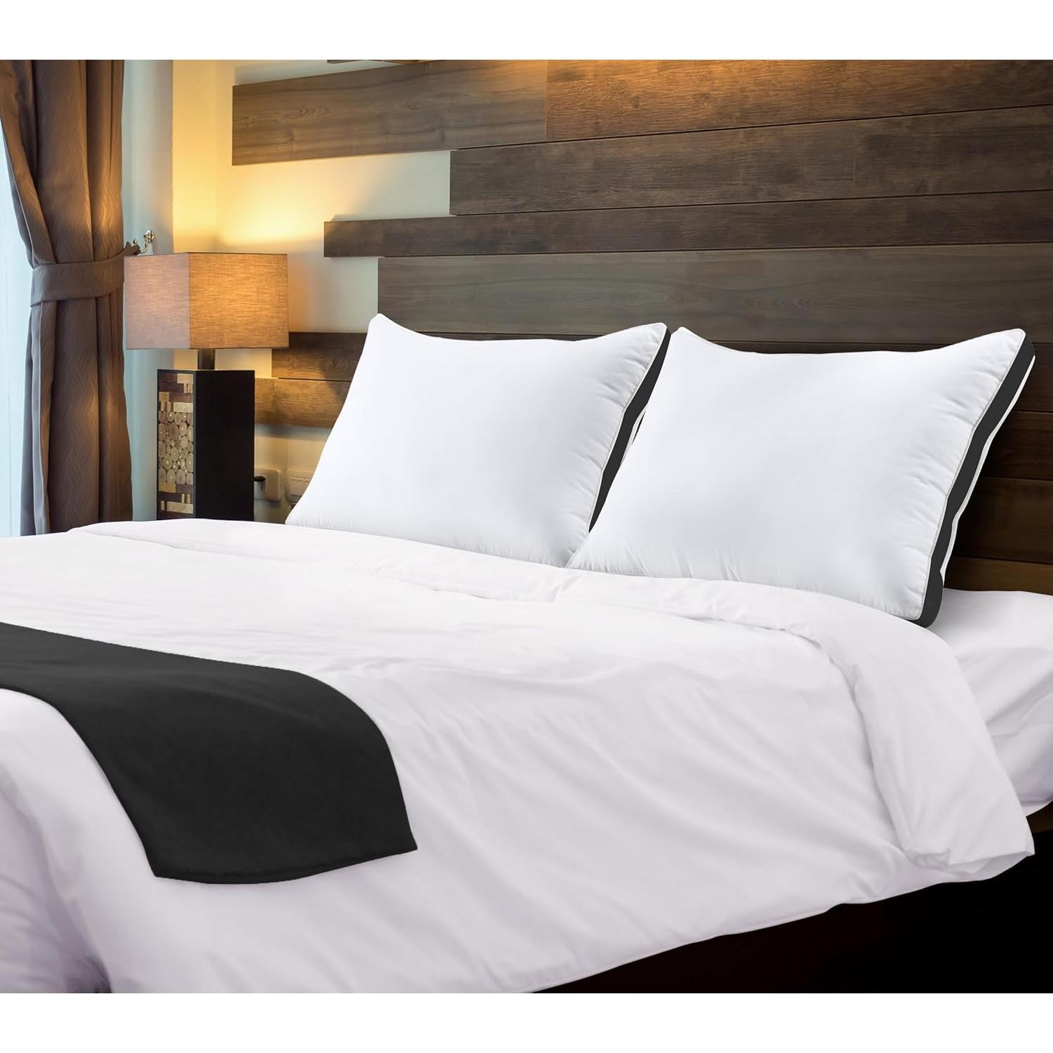 Juego de 2 Almohadas Queen Utopia Bedding Suaves y Esponjosas