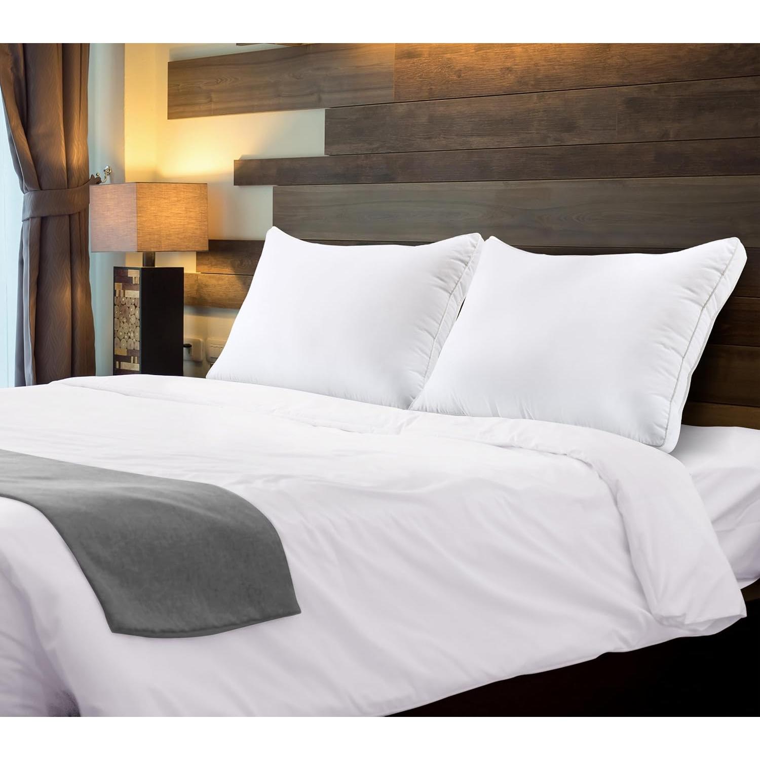 Juego de 2 Almohadas Queen Utopia Bedding Suaves y Esponjosas