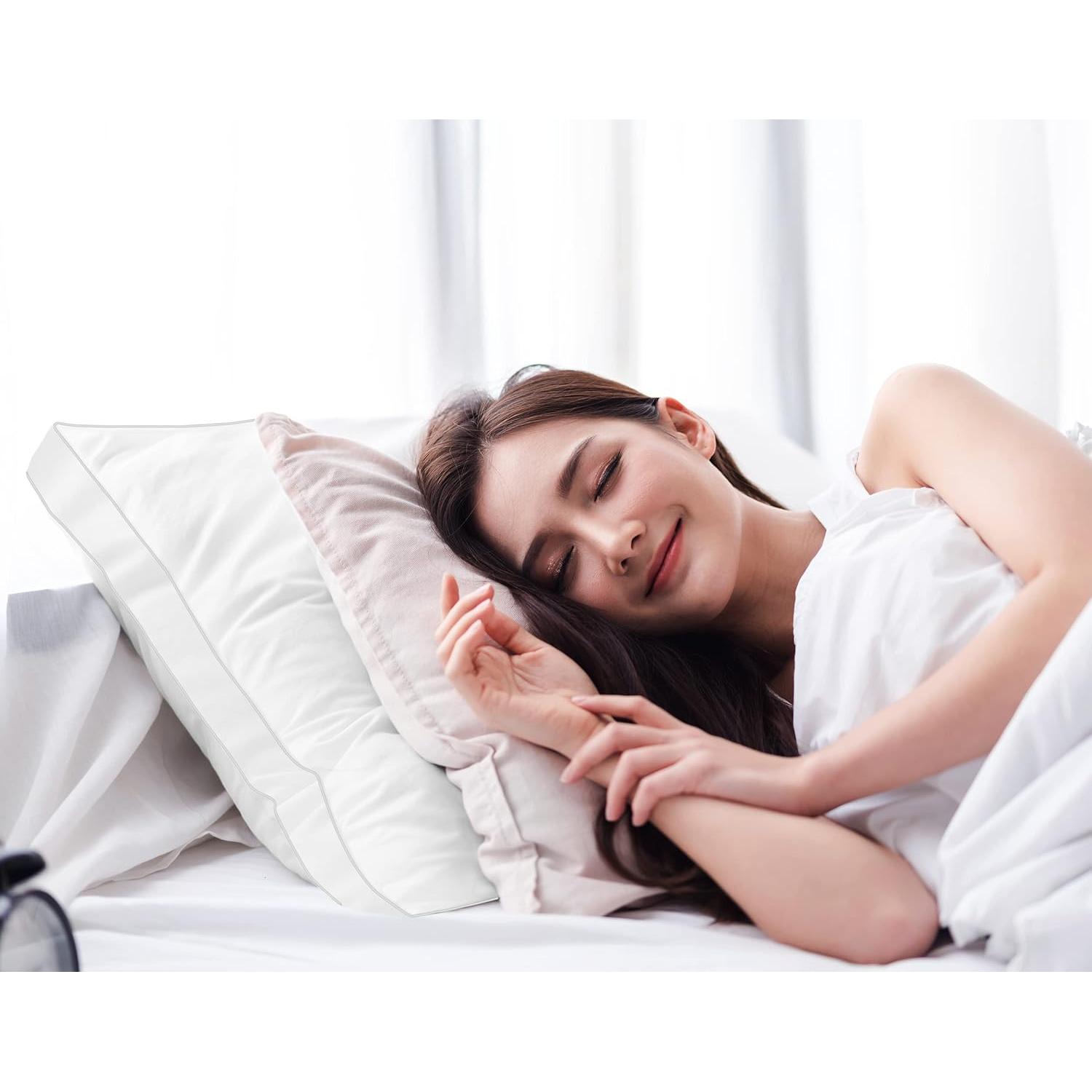 Juego de 2 Almohadas Queen Utopia Bedding Suaves y Esponjosas