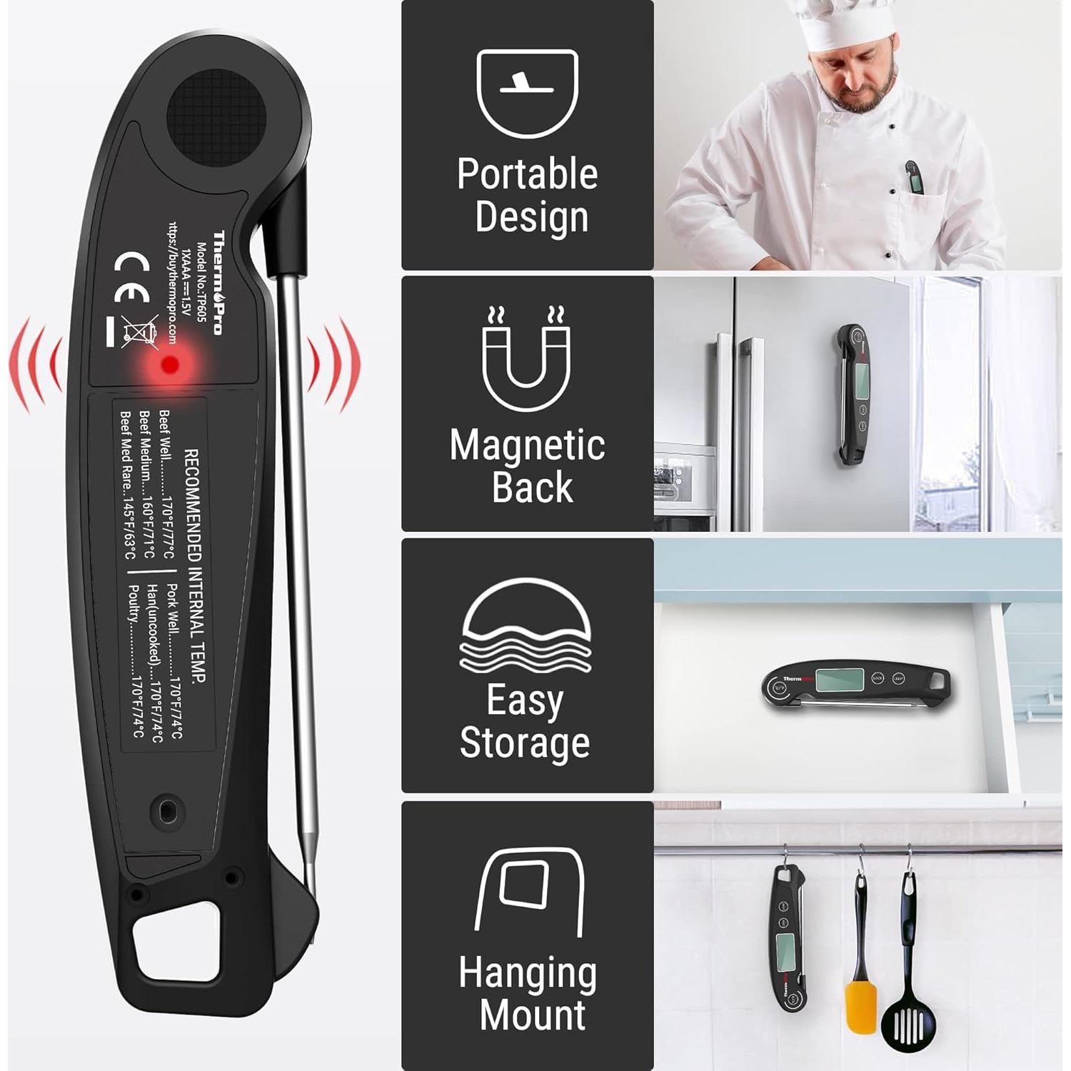 Termómetro Digital de Carne ThermoPro TP605 Resistente al Agua