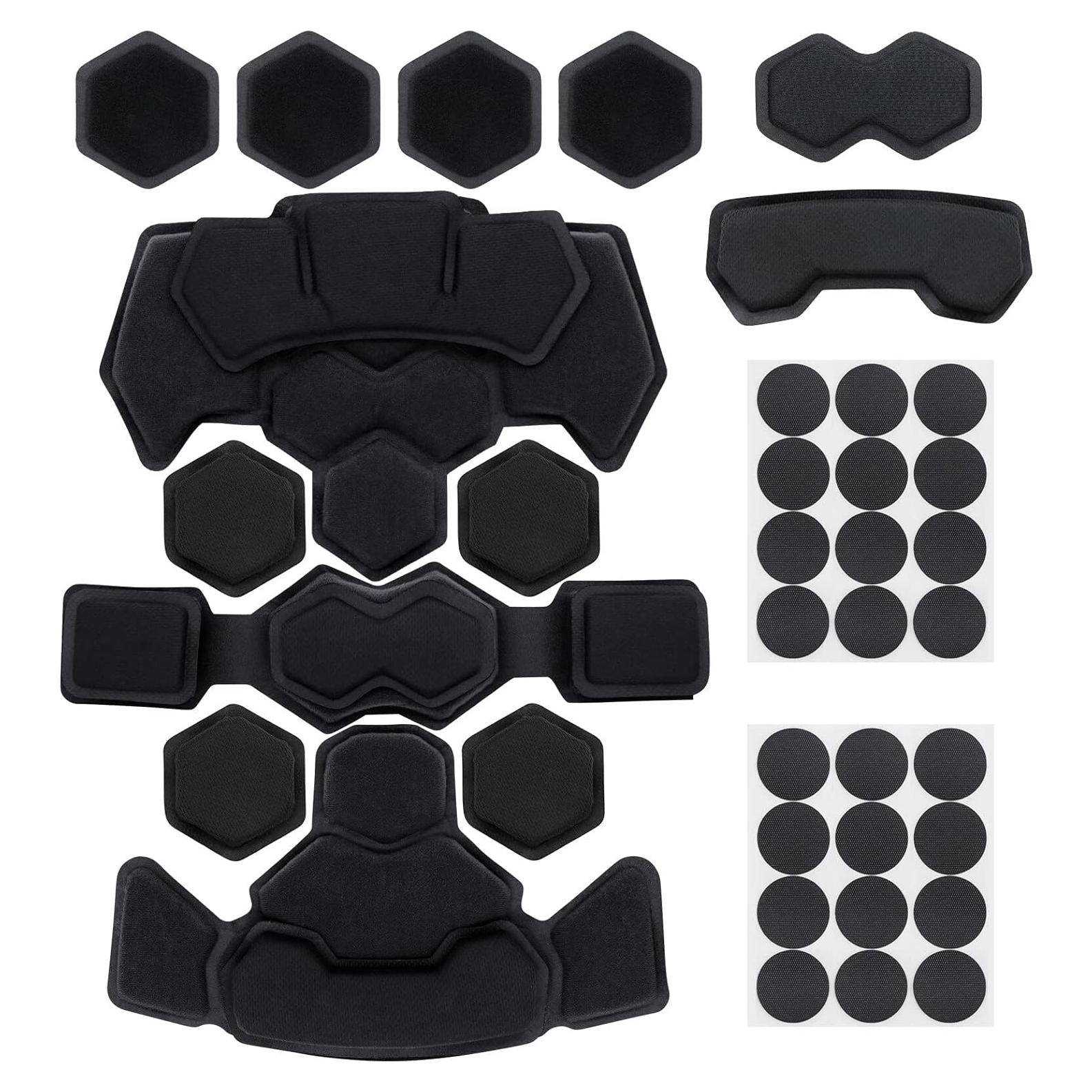 Almohadillas tácticas AOUTACC para casco de airsoft 26x20cm