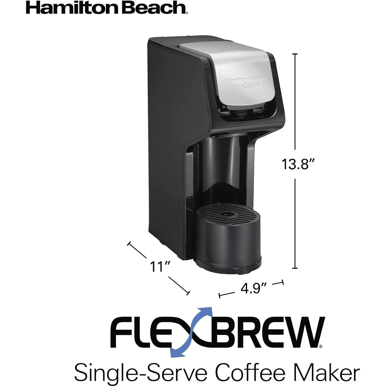 Cafetera Hamilton Beach FlexBrew 1 Taza 414 ml Negra