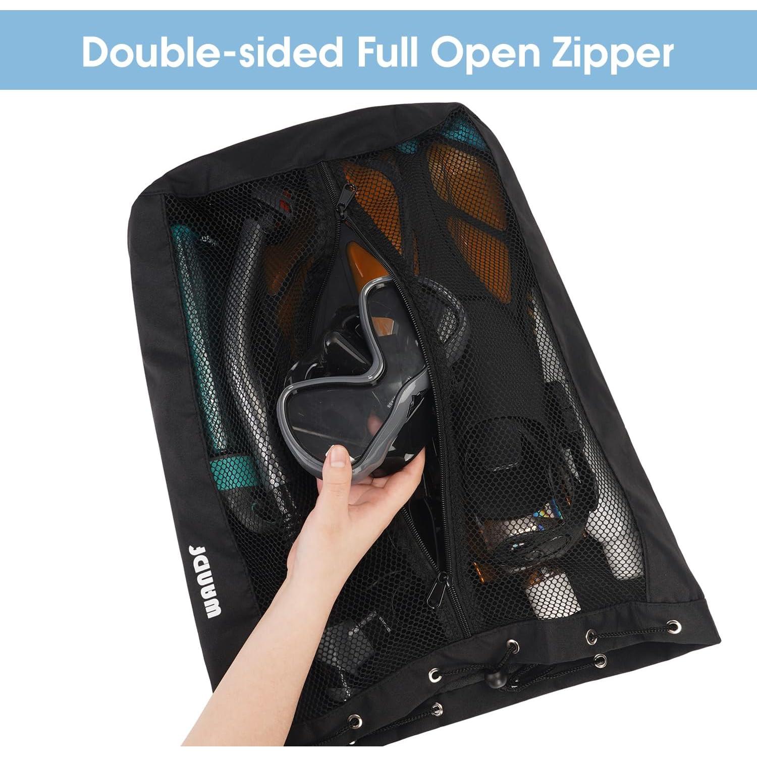 Bolsa de Natación WANDF Mochila de Malla 32x48cm 15L