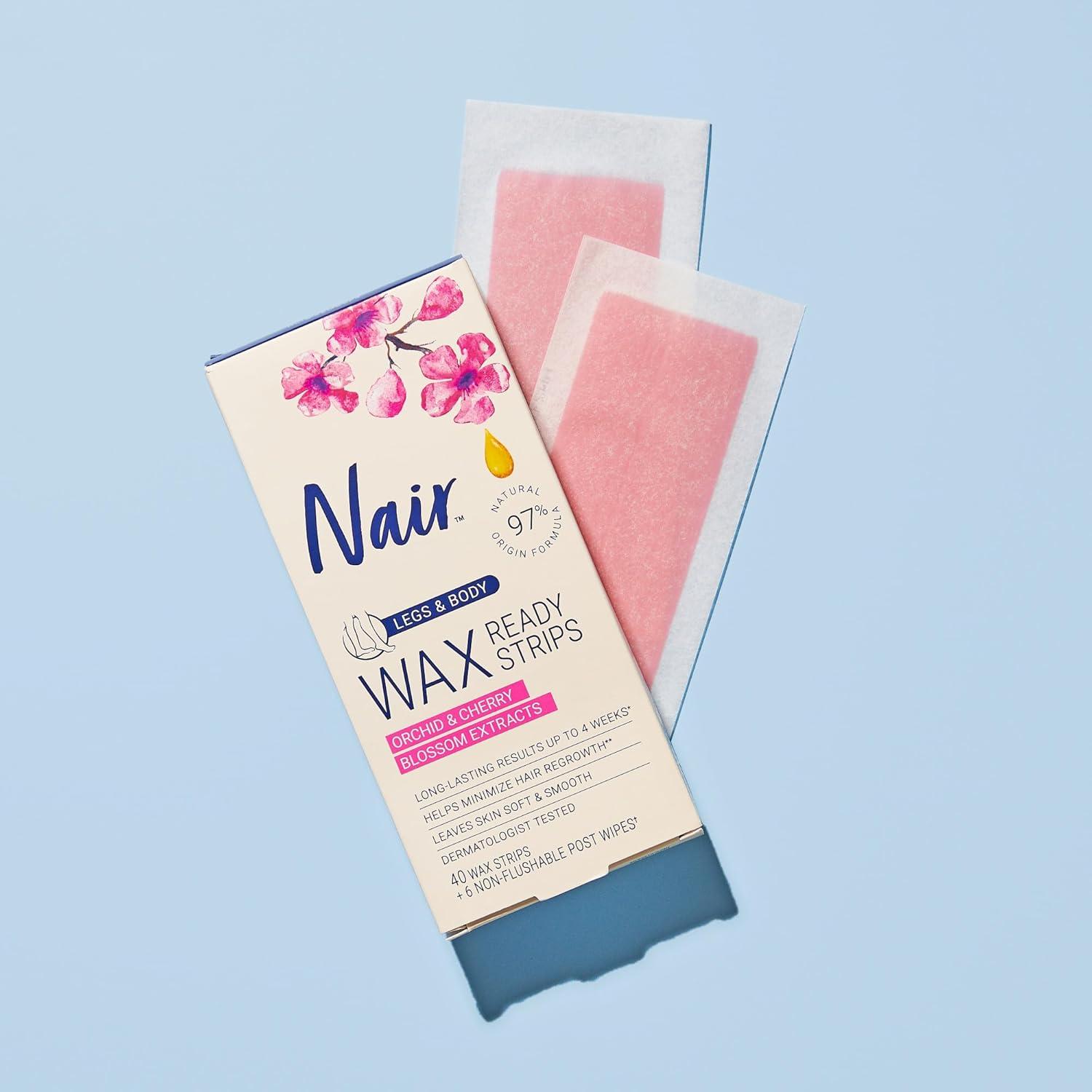 Ceras Depilatorias Nair Listas para Usar - 40 Unidades