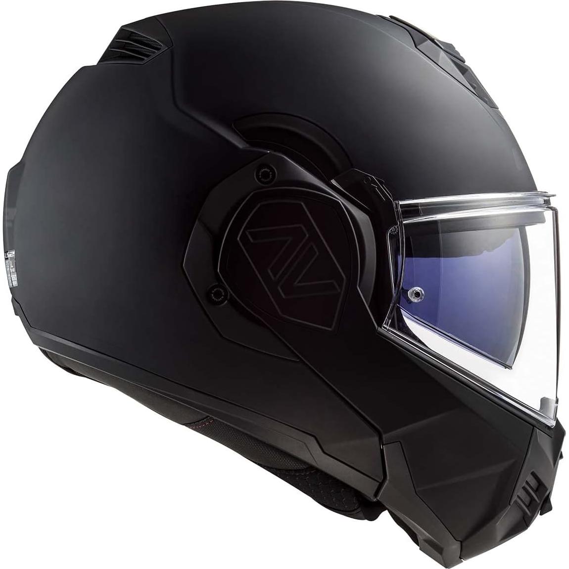 LS2 Helmets Advant Modular Helmet with Integrated Cardo 4X Bluetooth (Noir Matte Black - 3X-Large)