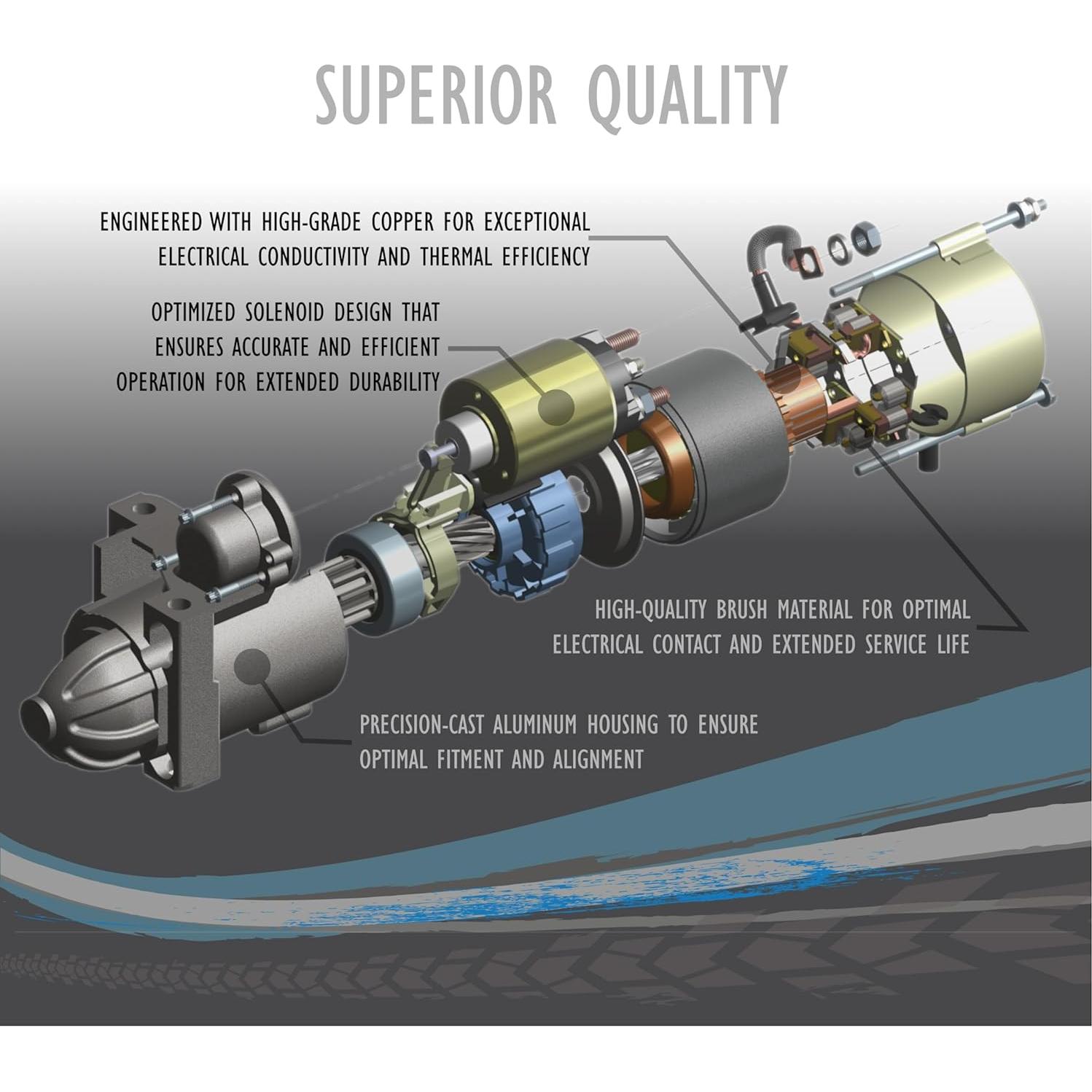 Arrancador OEG Parts 12V 1.6kW Compatible Toyota