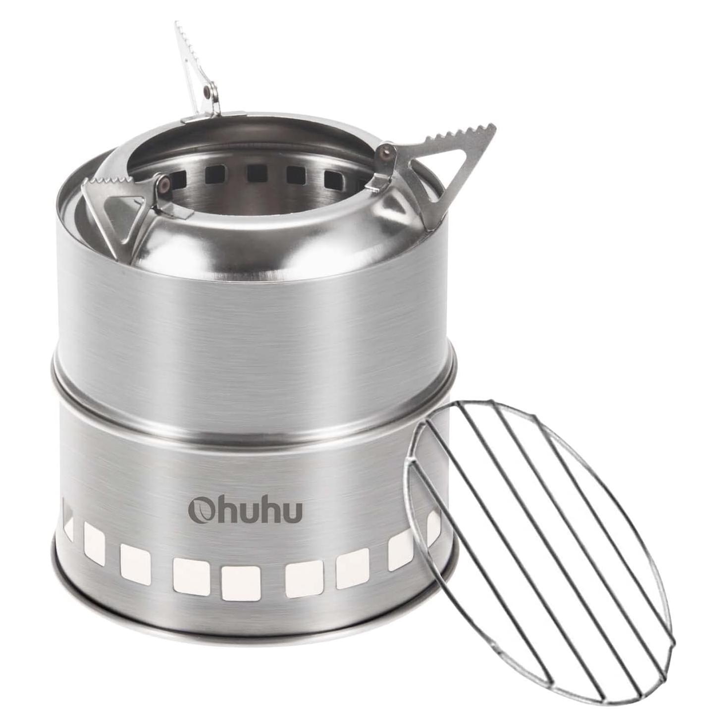 Estufa de Camping Ohuhu Acero Inoxidable Portátil 0.36 kg