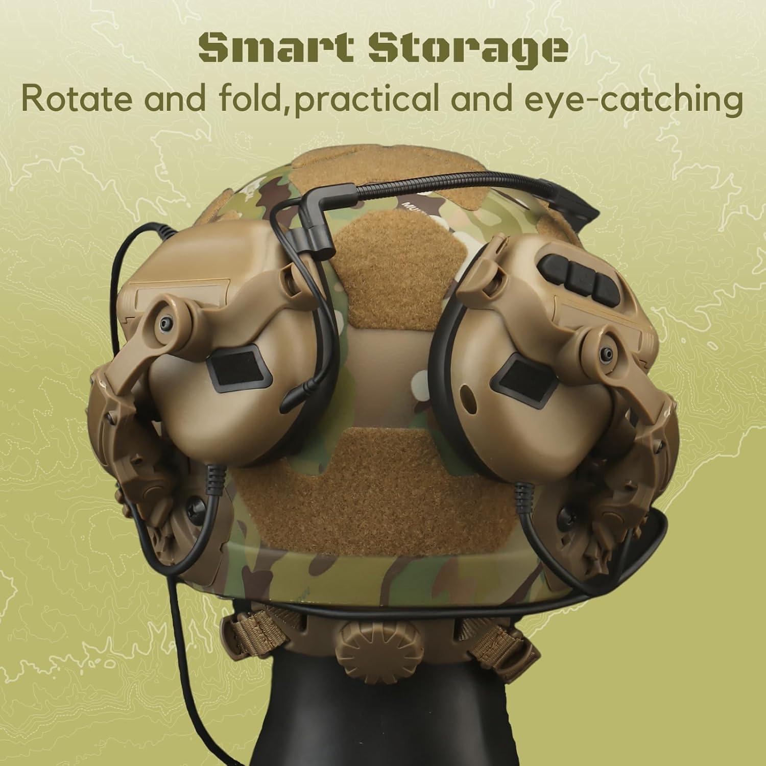 Soporte de Auriculares Táctico DÉJAME SER M2 Nylon Oliva Drab