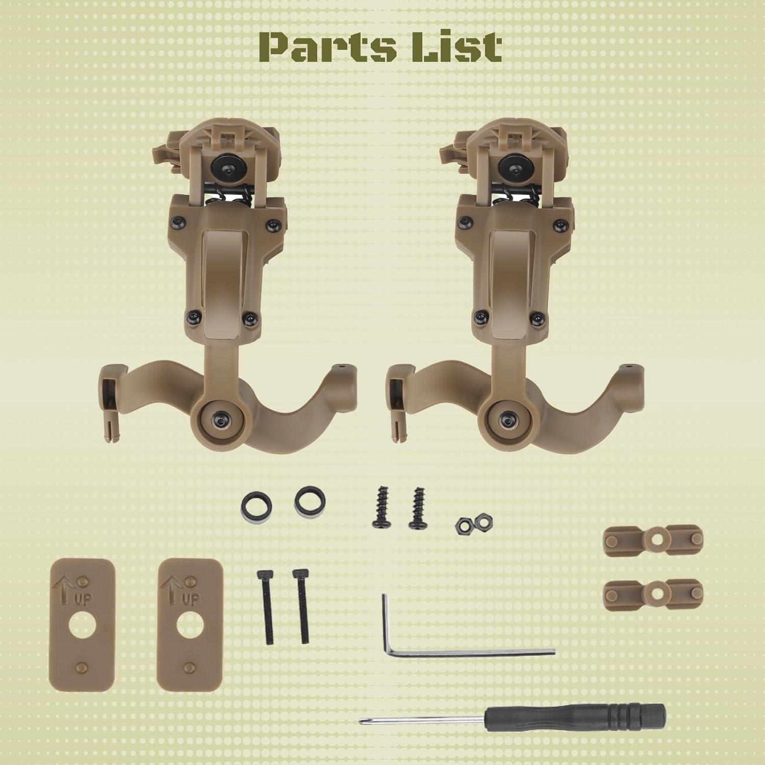 Soporte de Auriculares Táctico DÉJAME SER M2 Nylon Oliva Drab