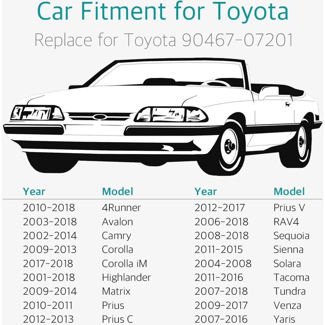 Clips de Retención Tipo Empuje Lantee 10 Pcs para Toyota y Lexus