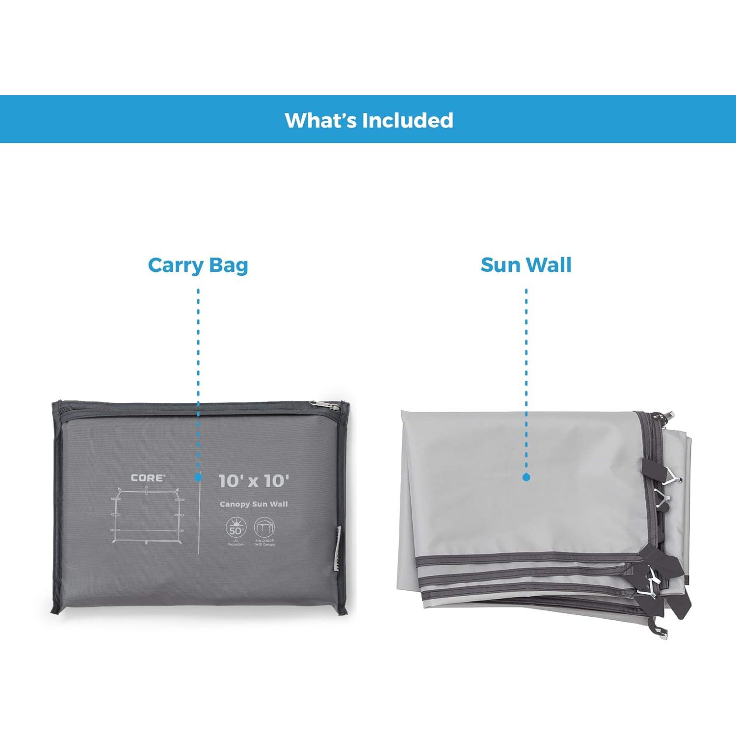 Pared Solar CORE para Gazebo 3x3m, Protección UV