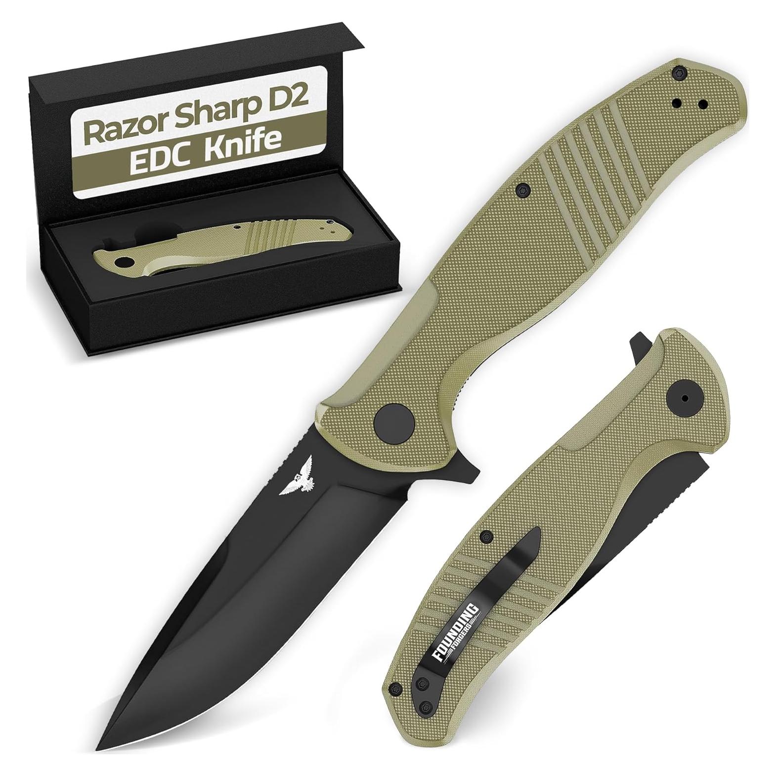 Cuchillo de bolsillo Founding Forgers NITE SHELL 9.53 cm EDC