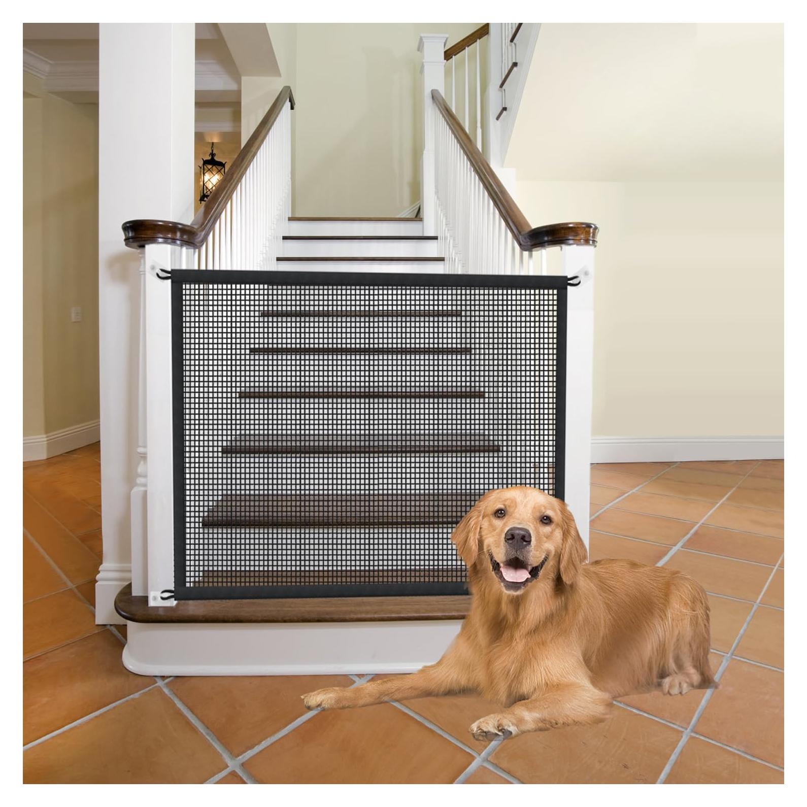 Puerta de Malla para Perros Cupount 73.66x76.2 cm Ajustable