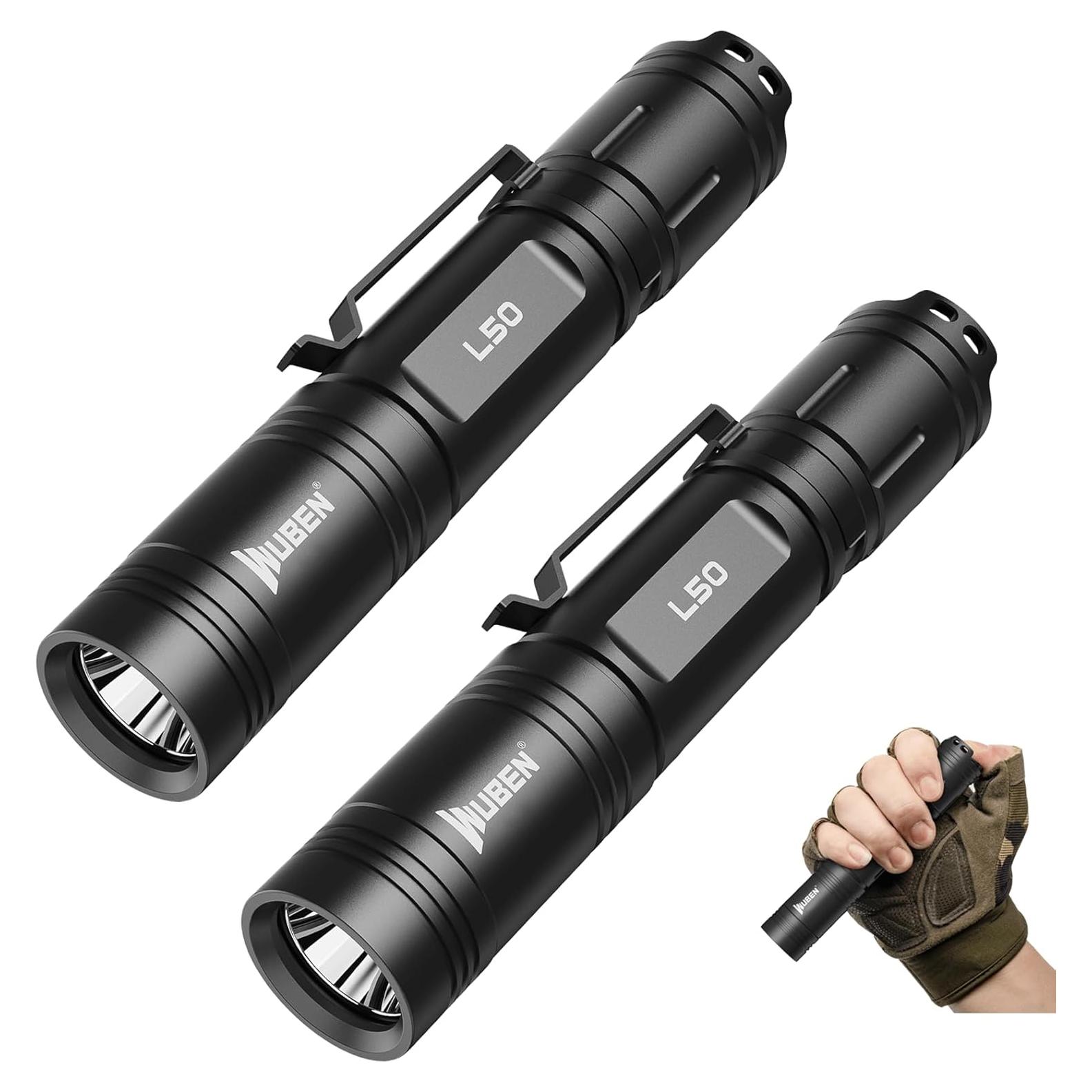 Linterna LED Recargable WUBEN L50 1200 Lúmenes IP68 5 Modos